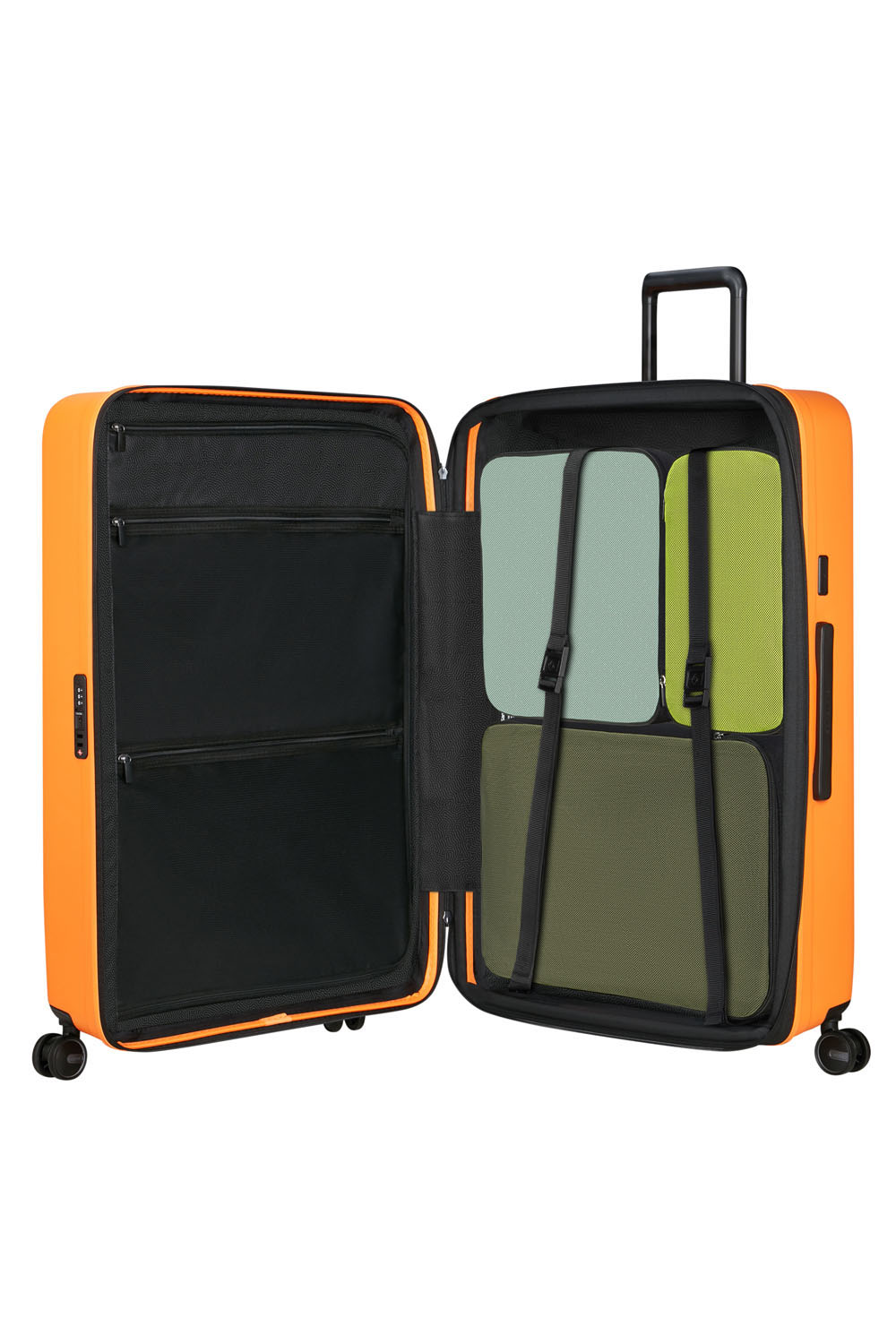 Samsonite Restackd Trolley mit 4 Rollen erweiterbar 81cm + GRATIS HOTELGUTSCHEIN Papaya