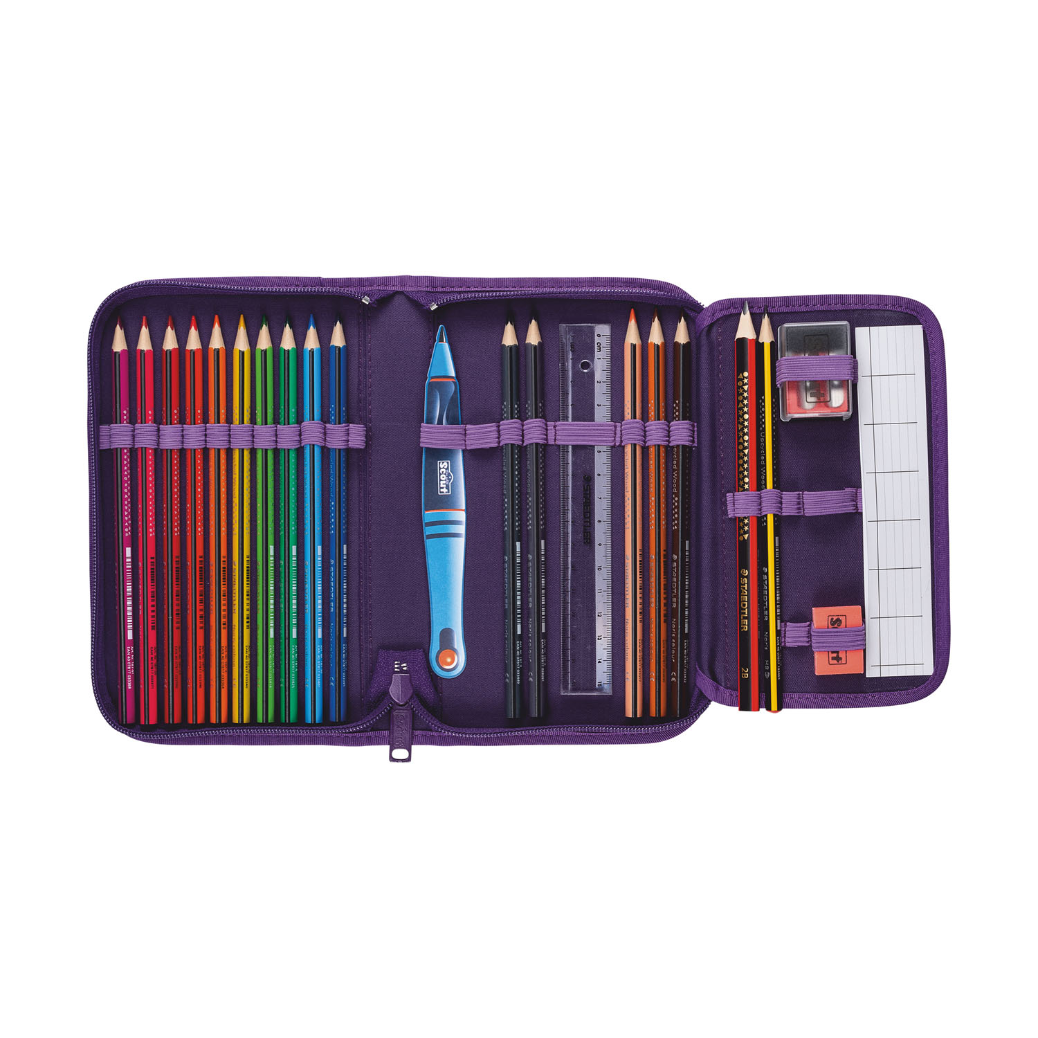 Scout Neo Exklusiv Safety Light Schulranzen-Set 5-teilig Spooky Starlight