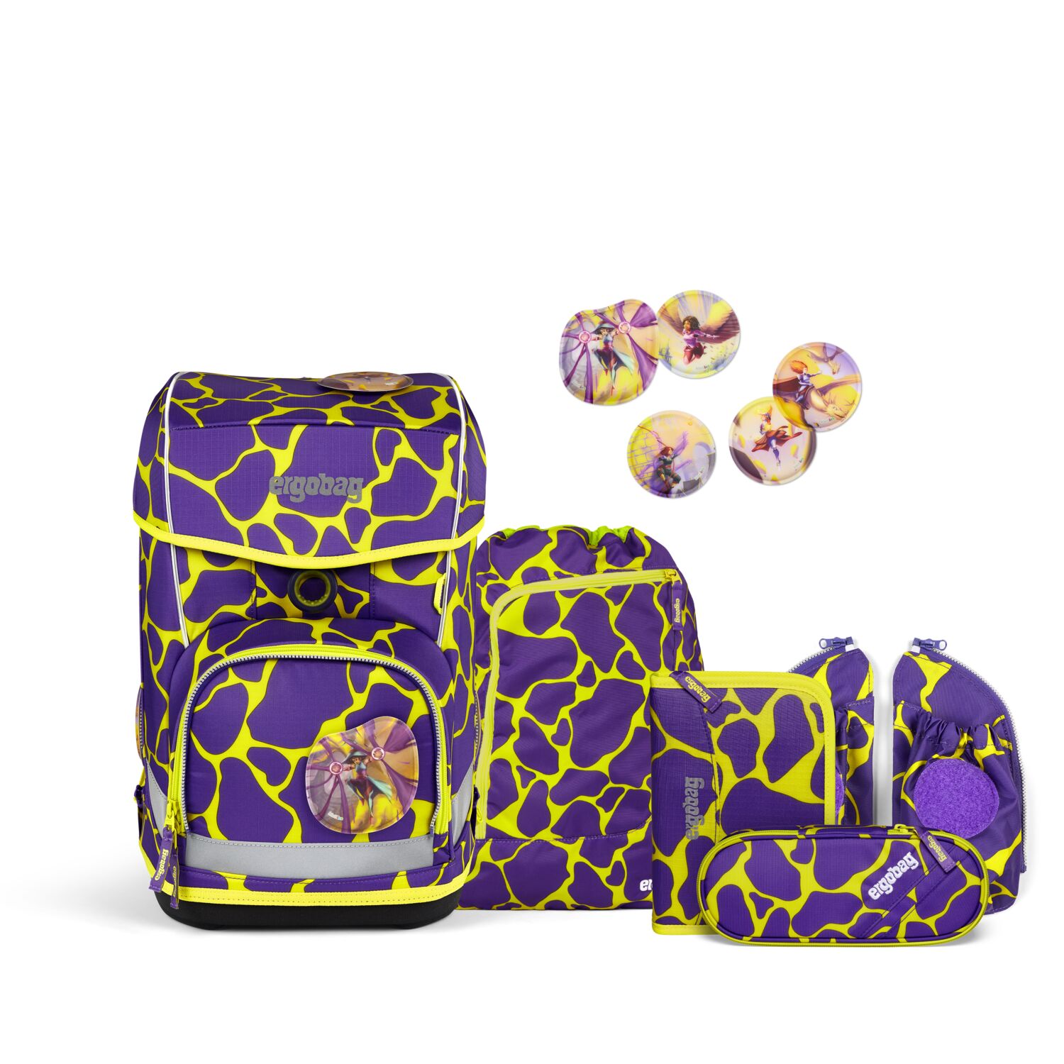 ergobag cubo light LUMI Edition Schulranzen Set 6-teilig 2024 SuBärkraft ergobag cubo light LUMI Edition Schulranzen Set 6-teilig 2024 SuBärkraft