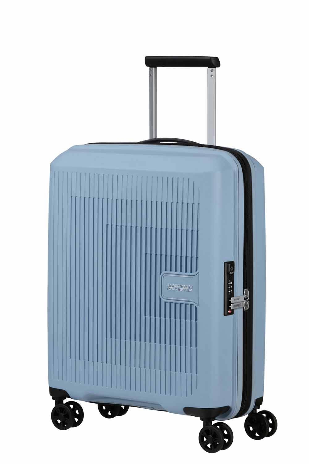 American Tourister AeroStep Handgepäck 55cm erweiterbar Soho Grey