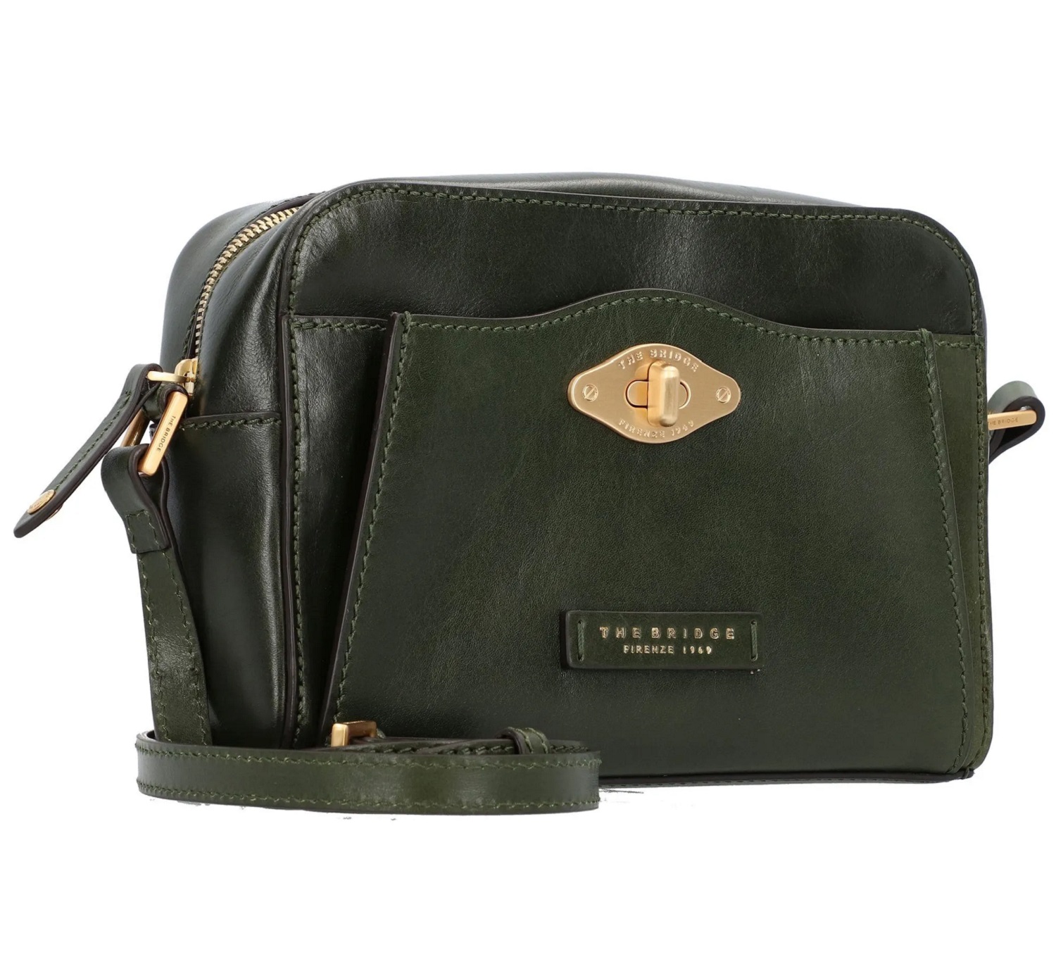 The Bridge Barbara Kameratasche Tirol Grün/Gold