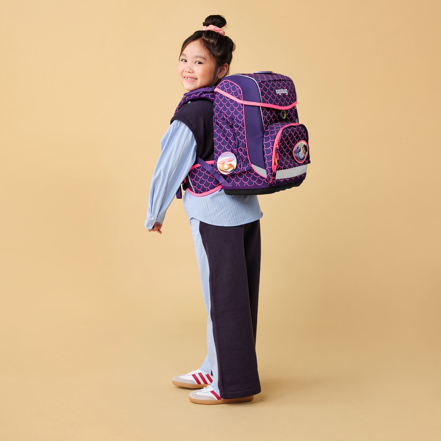 ergobag cubo LUMI Editon 5-teiliges Schulrucksack-Set 2025 PerlentauchBär