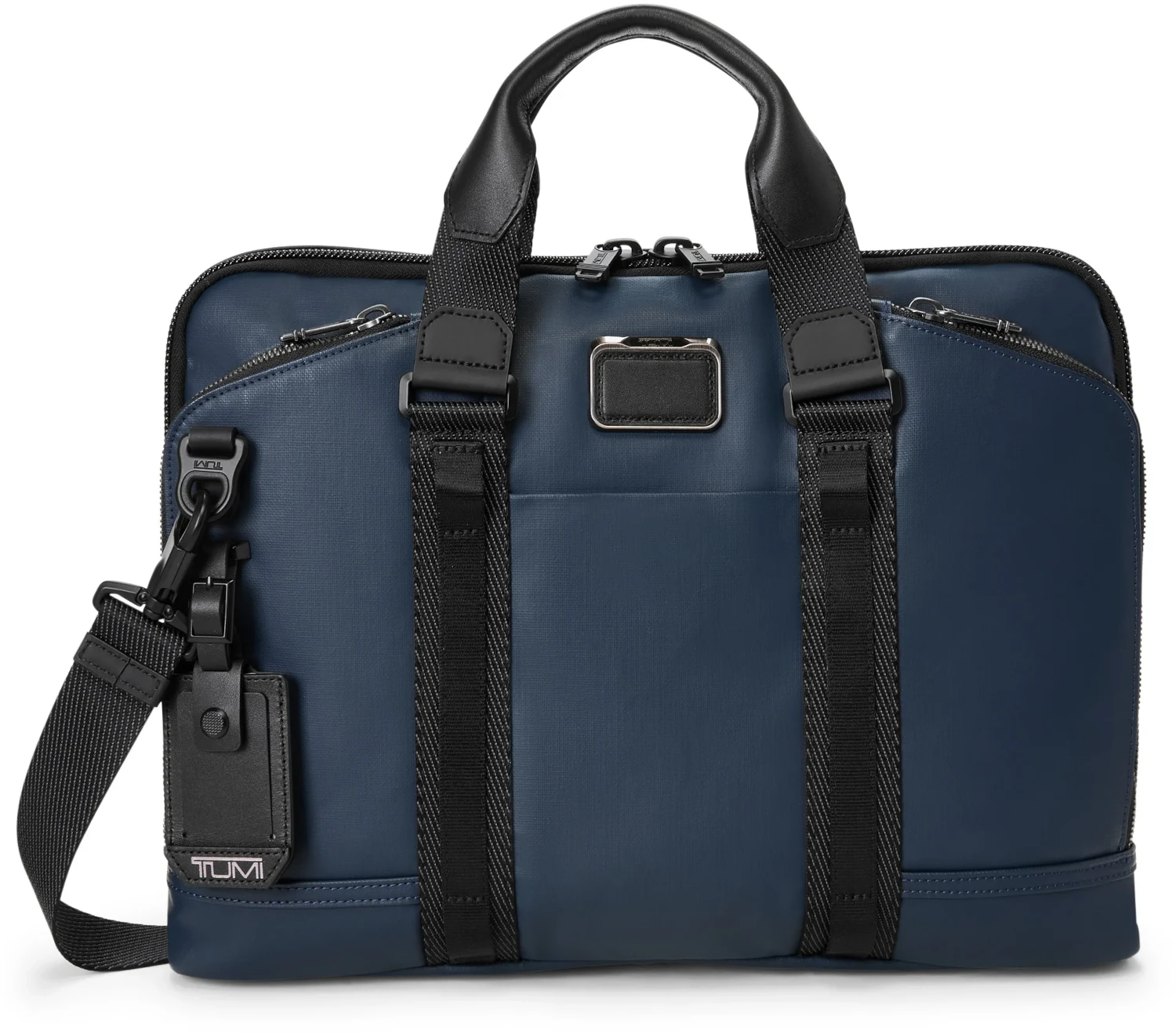 Tumi Alpha Bravo Academy Aktentasche Navy Coated Canvas + GRATIS HOTELGUTSCHEIN Tumi Alpha Bravo Academy Aktentasche Navy Coated Canvas + GRATIS HOTELGUTSCHEIN