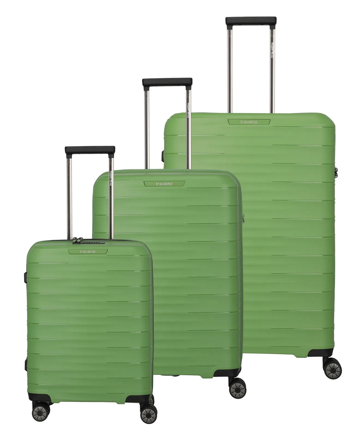 Travelite Mooby 3-tlg. Koffer-Set L/M/S, 4w Grün