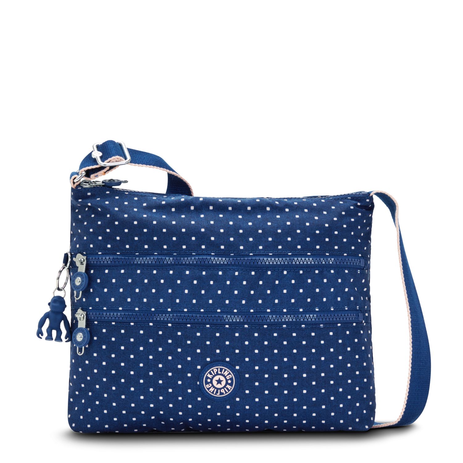 Kipling ALVAR Mittelgroße Schultertasche Soft Dot Blue Kipling ALVAR Mittelgroße Schultertasche Soft Dot Blue