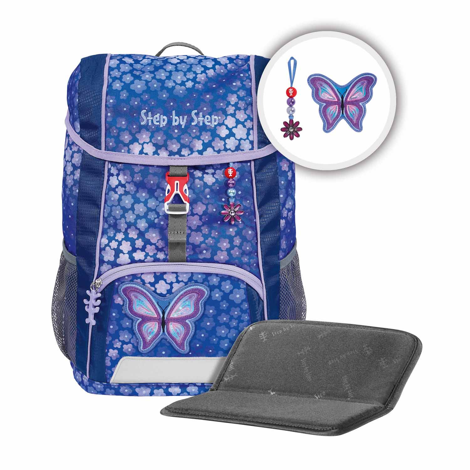 Step by Step Kinderrucksack KID Rucksack-Set, 3-teilig inkl. Sitzkissen Butterfly Maja Step by Step Kinderrucksack KID Rucksack-Set, 3-teilig inkl. Sitzkissen Butterfly Maja
