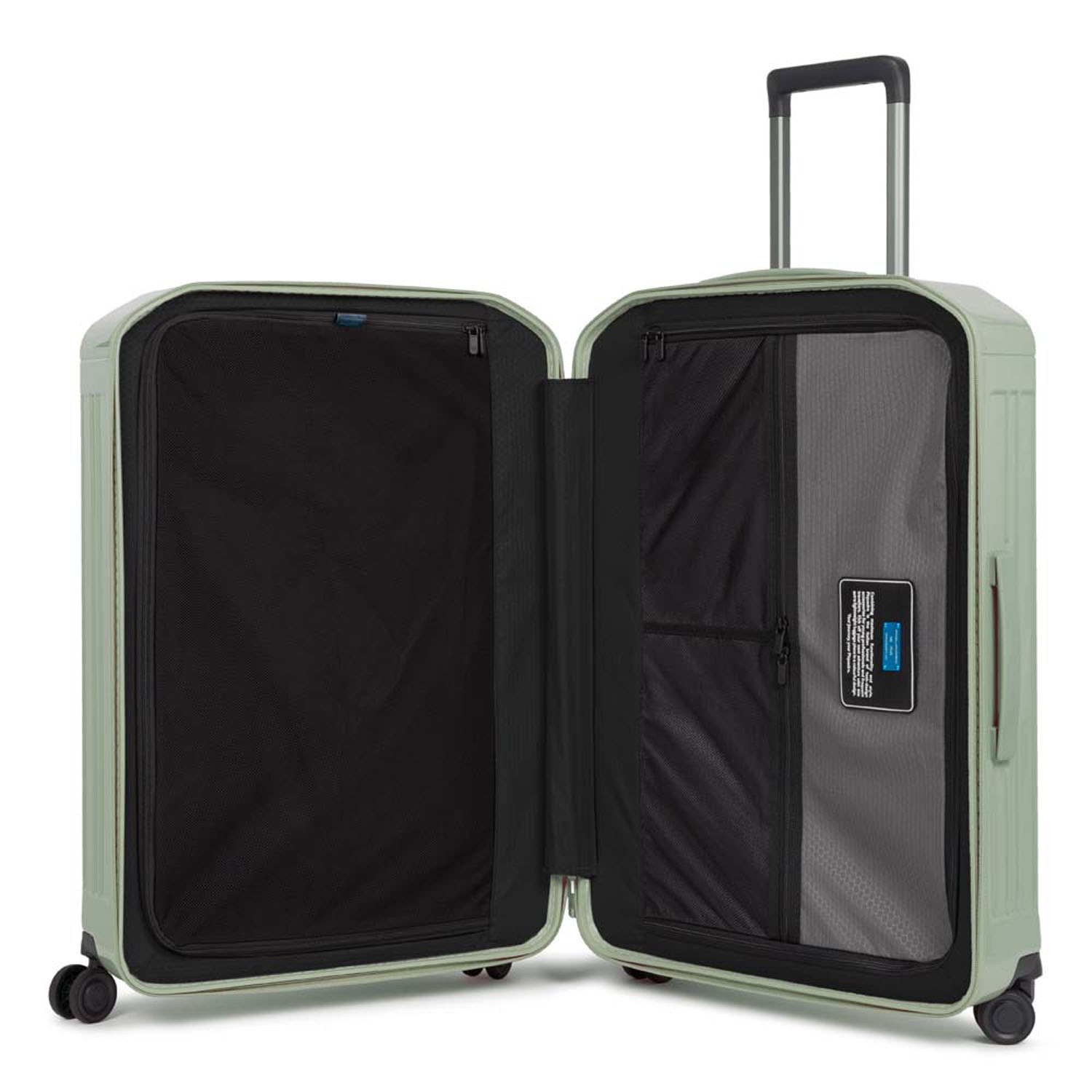 Piquadro PQ-Light Mittelgroßer Hartschalentrolley 4-Rollen Grün