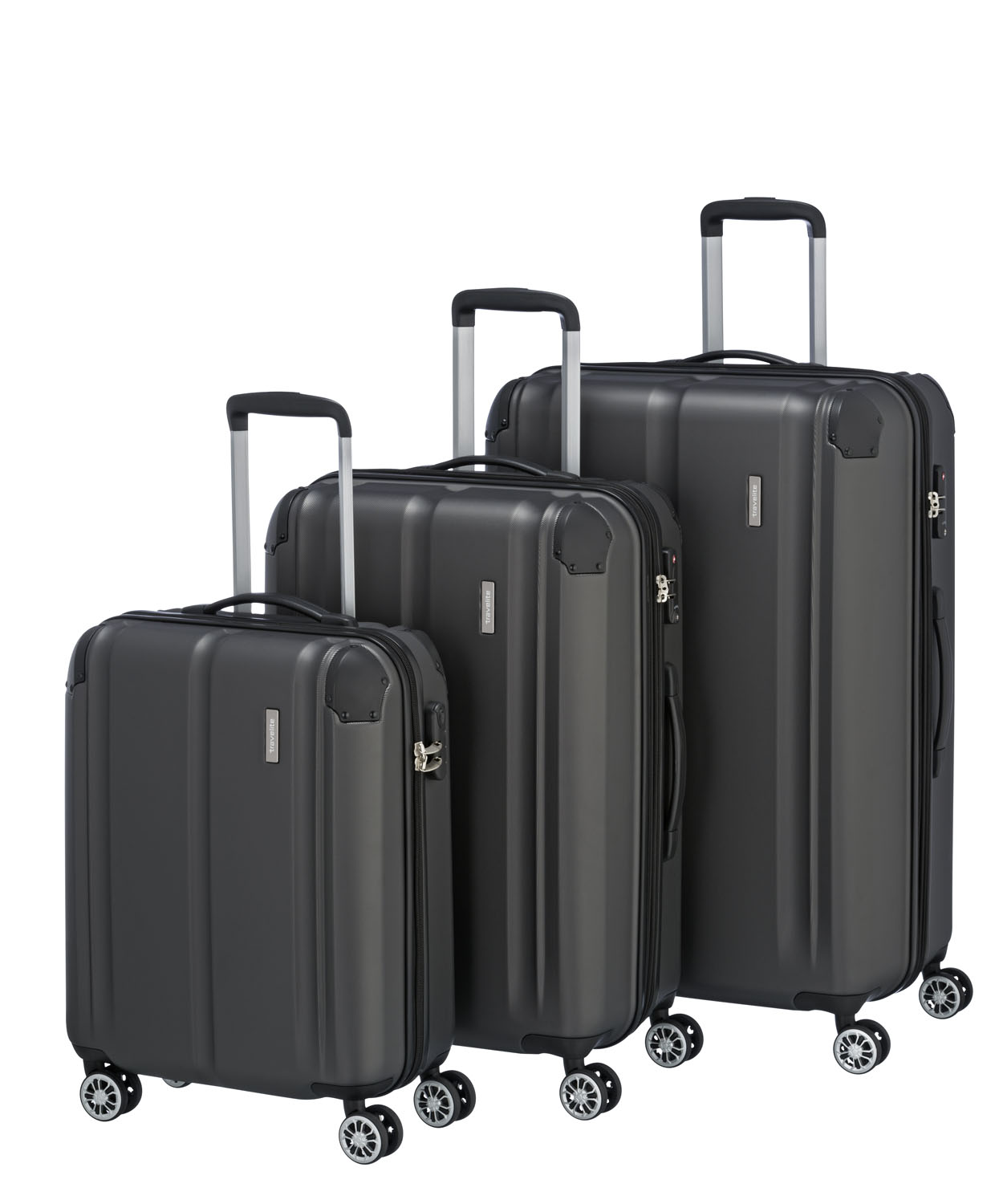 Travelite City 4-Rad Trolley L-erw /M-erw und S Anthrazit Travelite City 4-Rad Trolley L-erw /M-erw und S Anthrazit