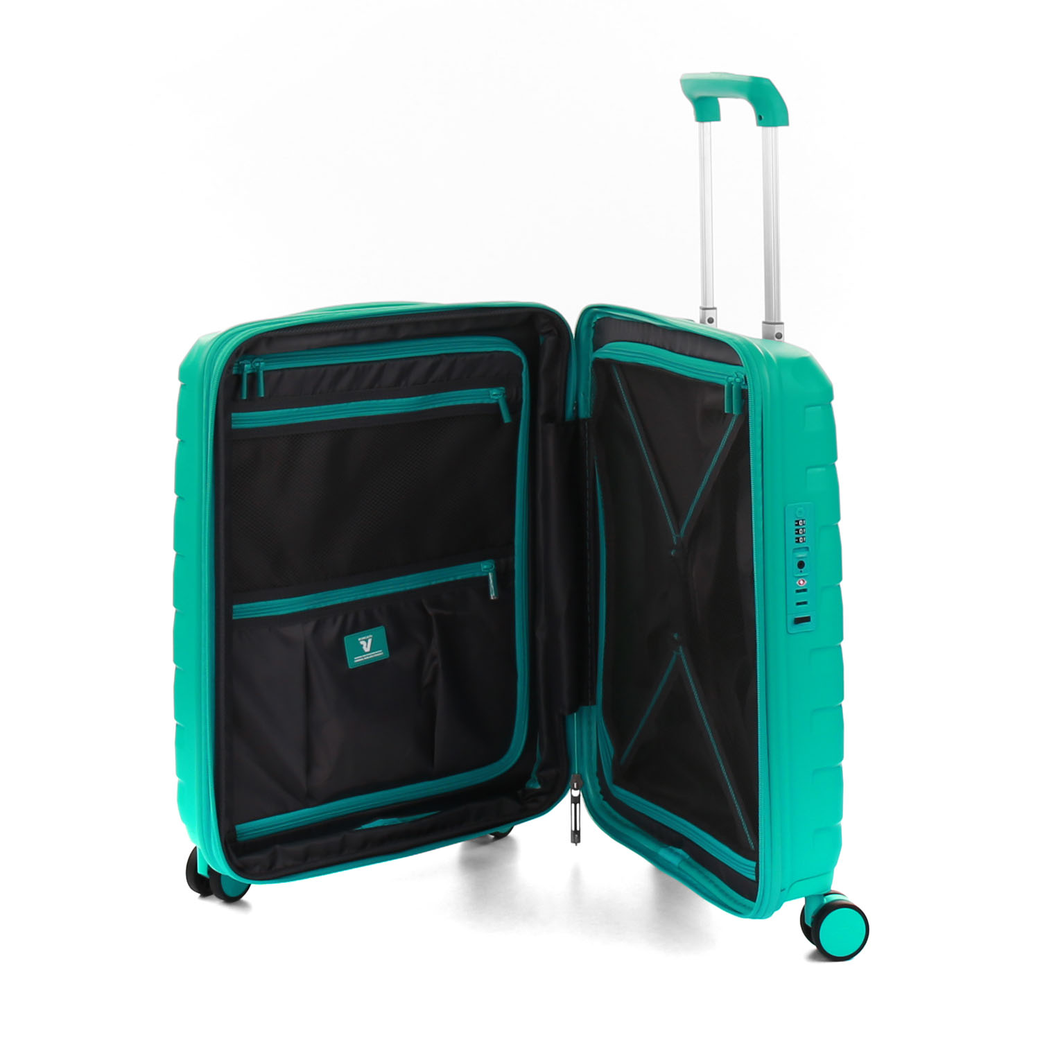 Roncato Skyline Cabin Spinner 55cm, erweiterbar mit USB Menta