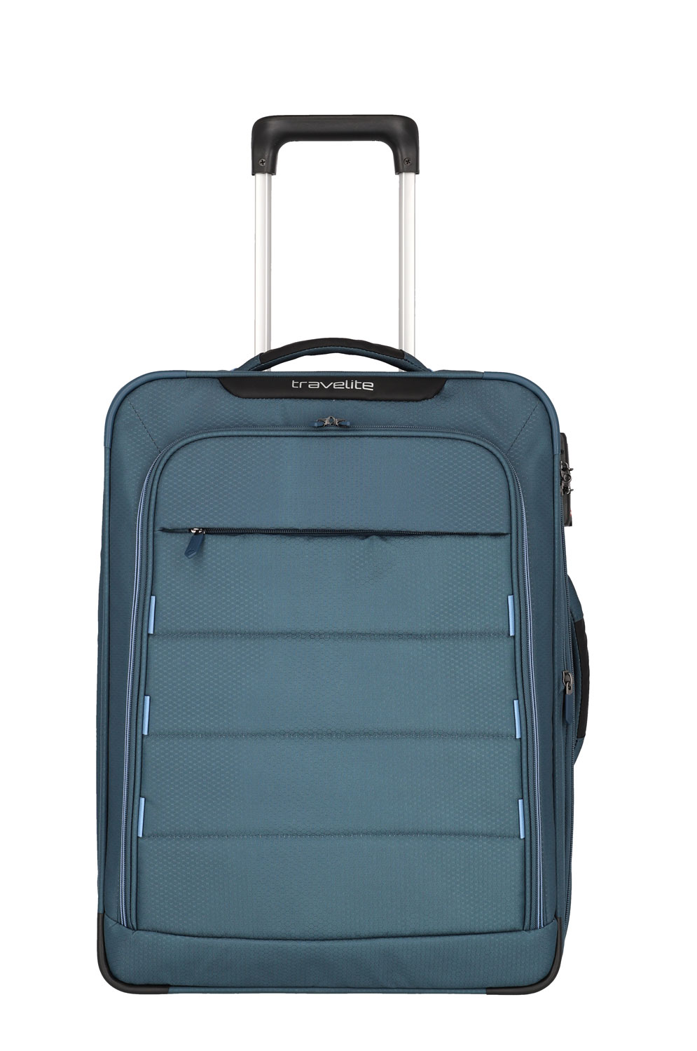 Travelite Skaii Hybrid-Trolley S, 2-Rollen erweiterbar Panoramablau Travelite Skaii Hybrid-Trolley S, 2-Rollen erweiterbar Panoramablau