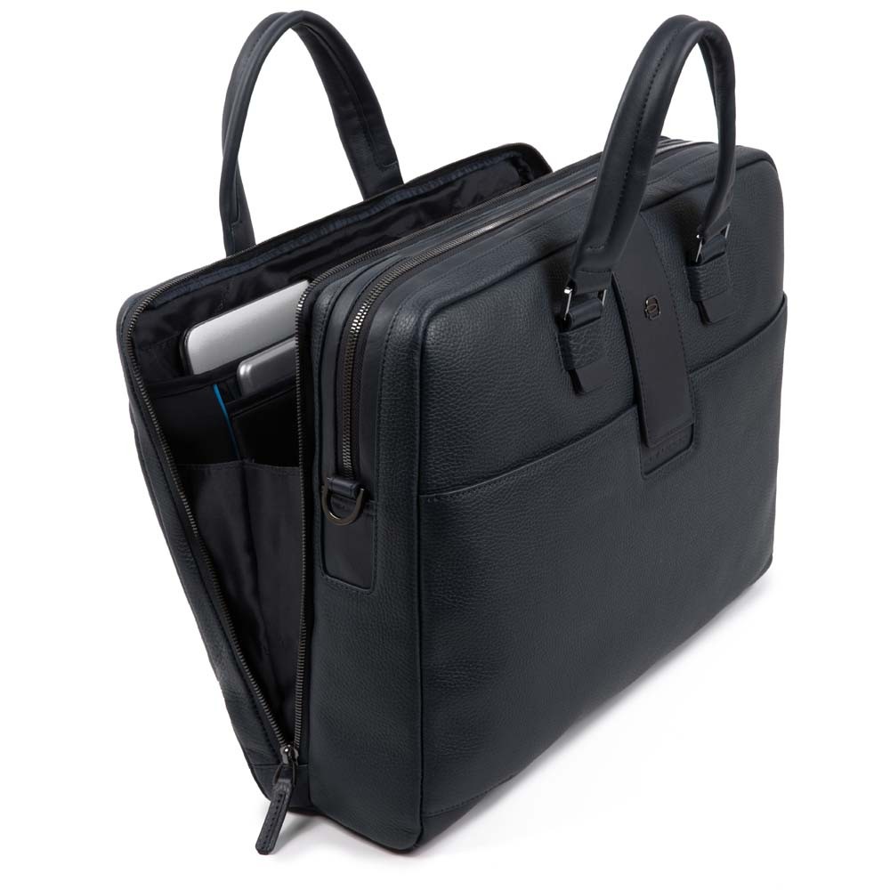 Piquadro ILI Kurzgriff-Laptoptasche mit zwei Fächern und iPad®Air/Pro 9,7-Fach Nachtblau Piquadro ILI Kurzgriff-Laptoptasche mit zwei Fächern und iPad®Air/Pro 9,7-Fach Nachtblau