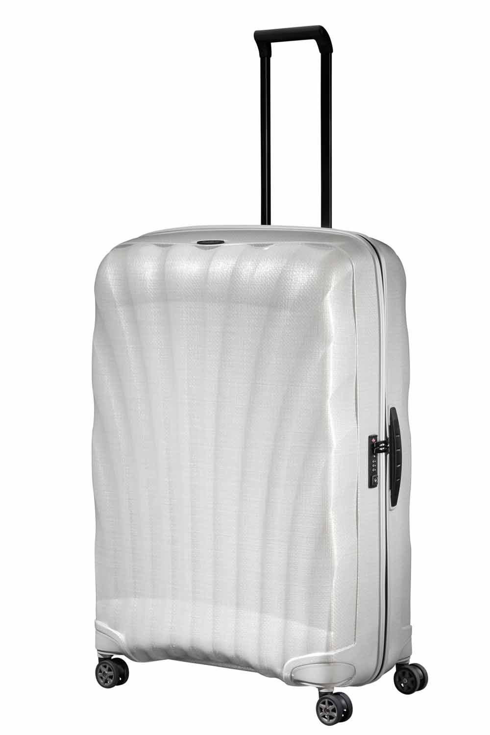 Samsonite C-Lite Trolley mit 4 Rollen 86cm + GRATIS HOTELGUTSCHEIN Off White