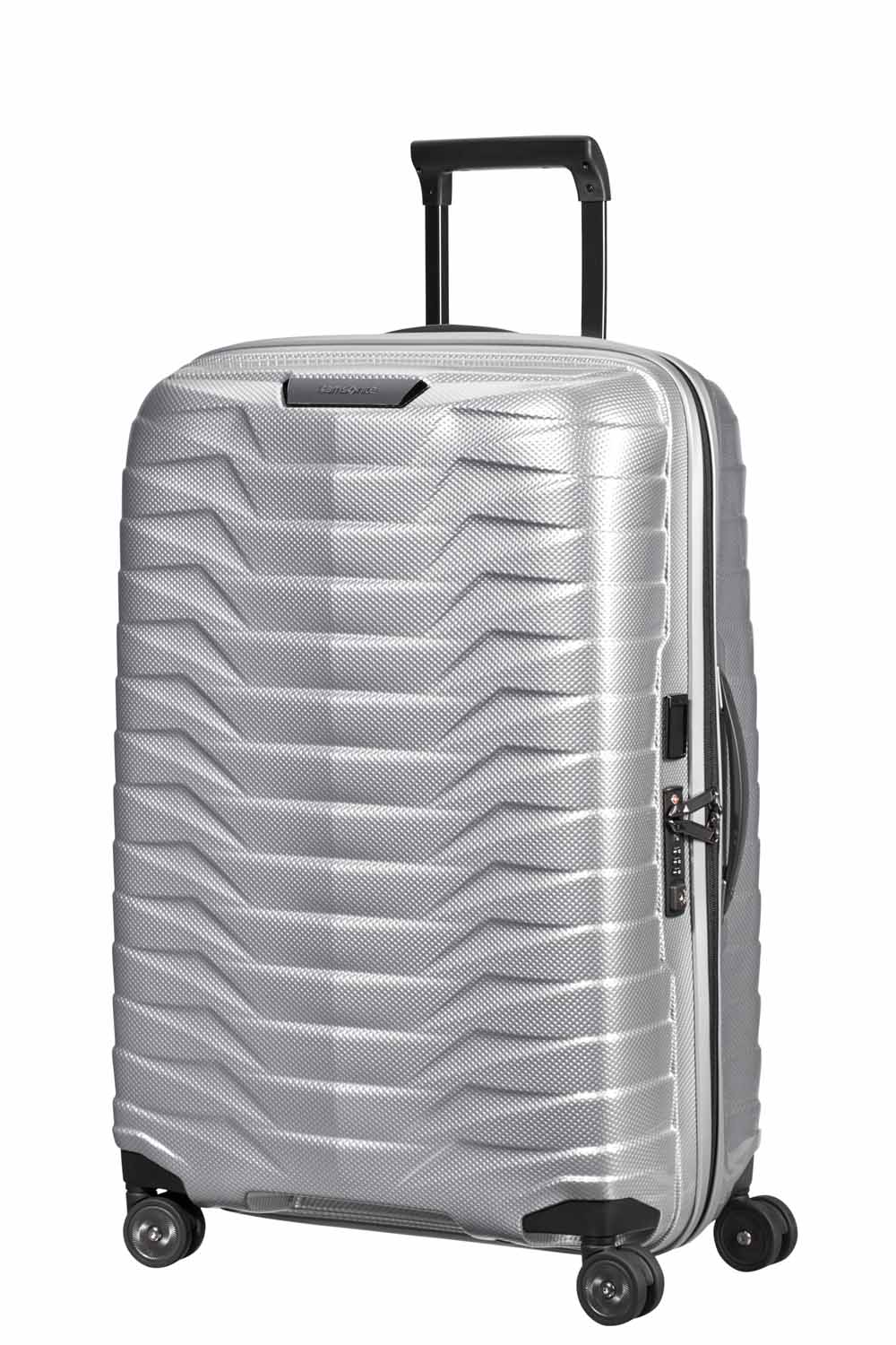 Samsonite Proxis Trolley mit 4 Rollen 69cm + GRATIS HOTELGUTSCHEIN Silber Samsonite Proxis Trolley mit 4 Rollen 69cm + GRATIS HOTELGUTSCHEIN Silber