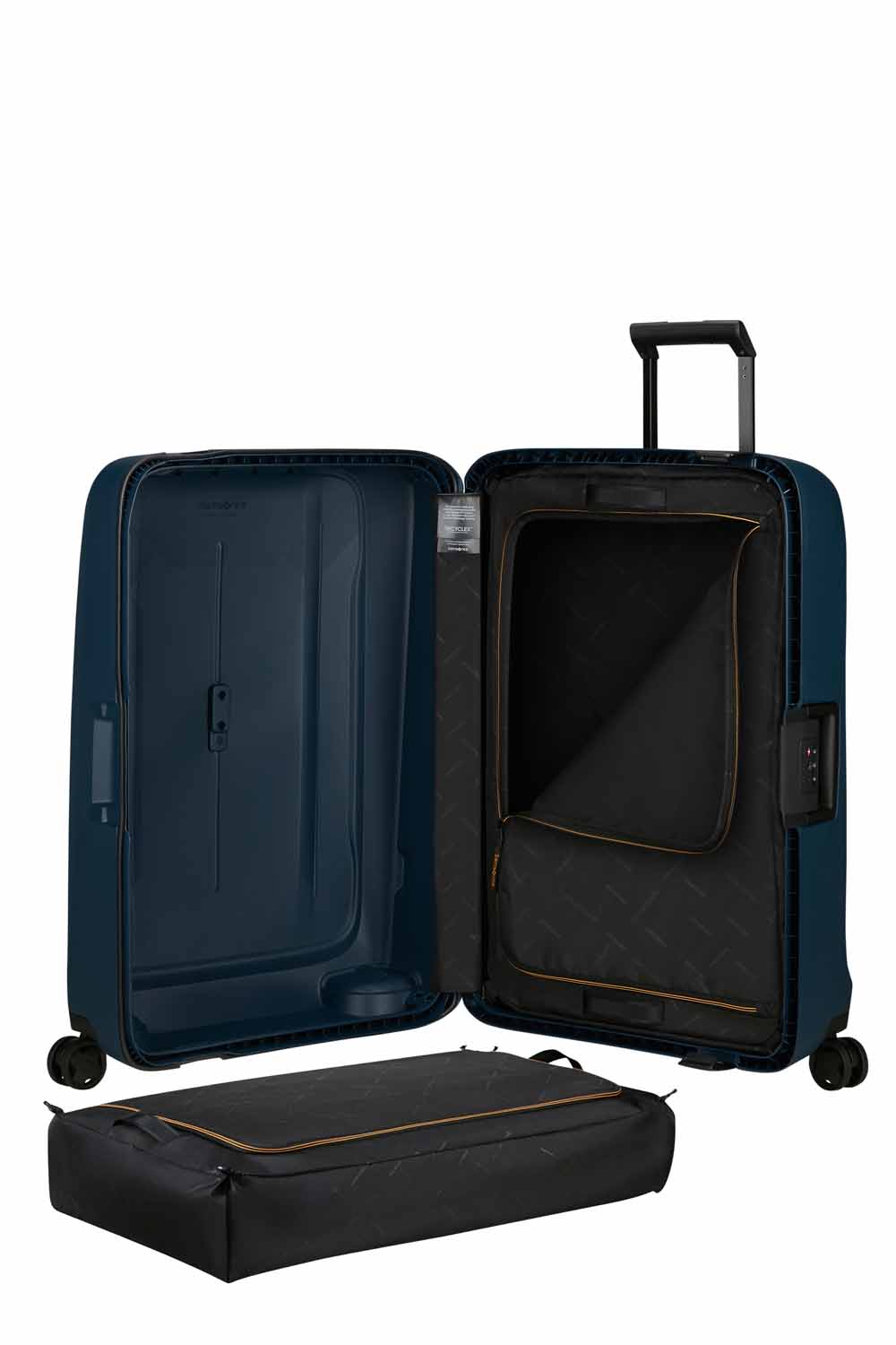 Samsonite Essens Trolley mit 4 Rollen 75cm + GRATIS HOTELGUTSCHEIN Midnight Blue
