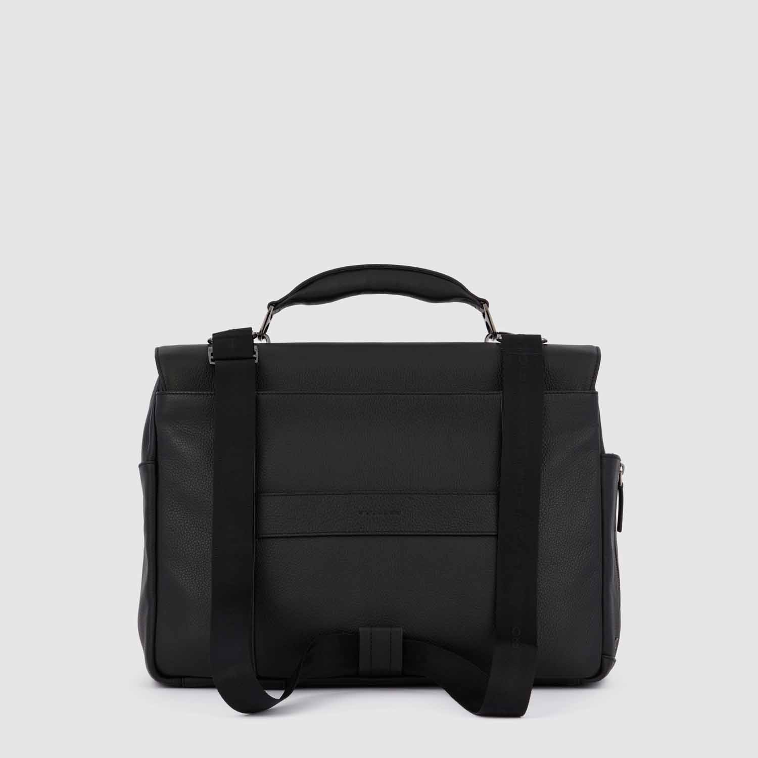 Piquadro Modus Special Laptoptasche 15,6" mit zwei Vortaschen Schwarz