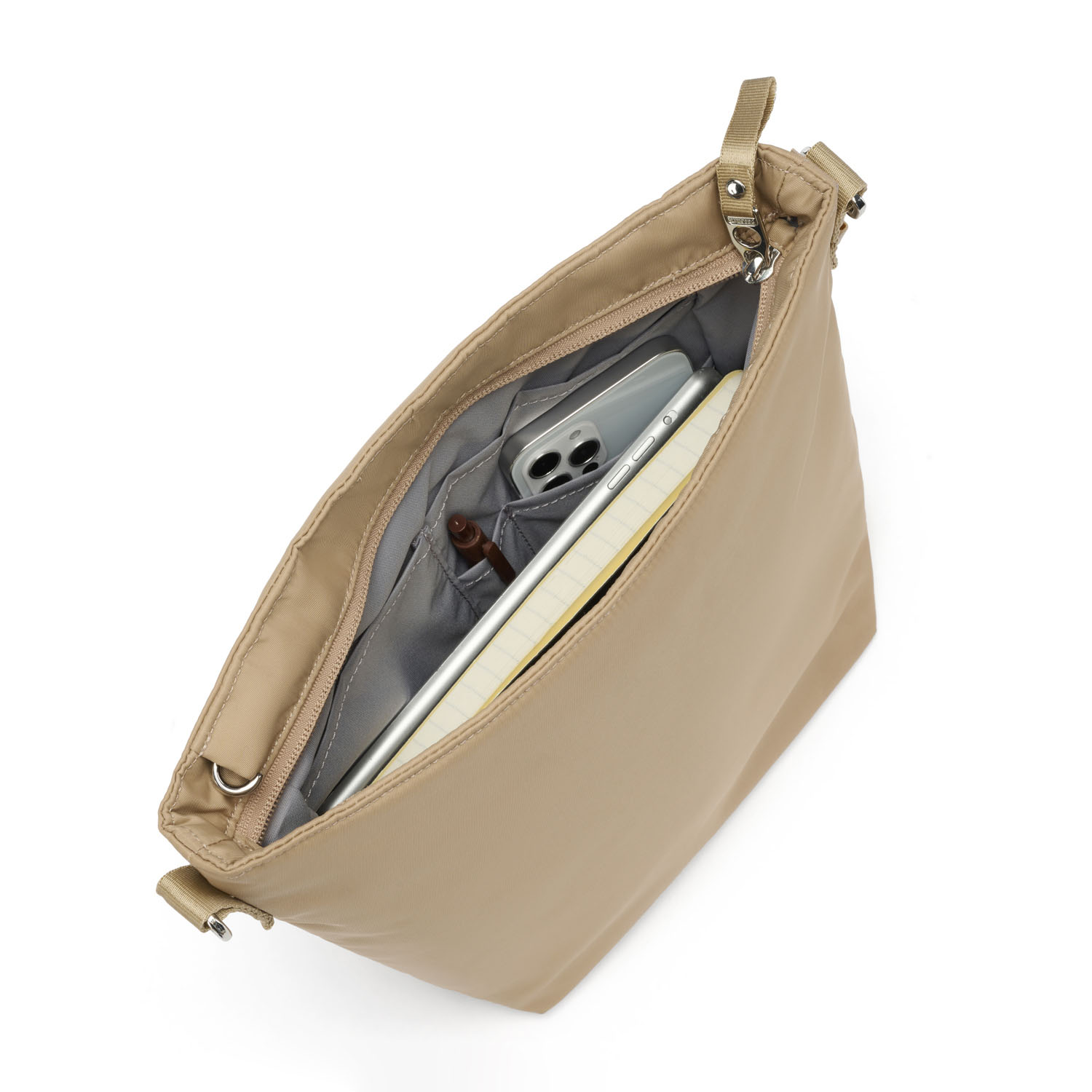 pacsafe W Anti-Theft Crossbody Taupe