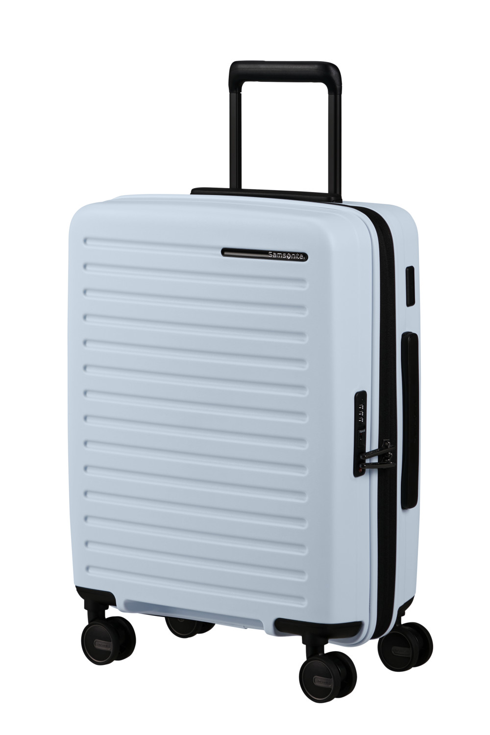 Samsonite Restackd Trolley mit 4 Rollen erweiterbar 55cm + GRATIS HOTELGUTSCHEIN Glacier Samsonite Restackd Trolley mit 4 Rollen erweiterbar 55cm + GRATIS HOTELGUTSCHEIN Glacier