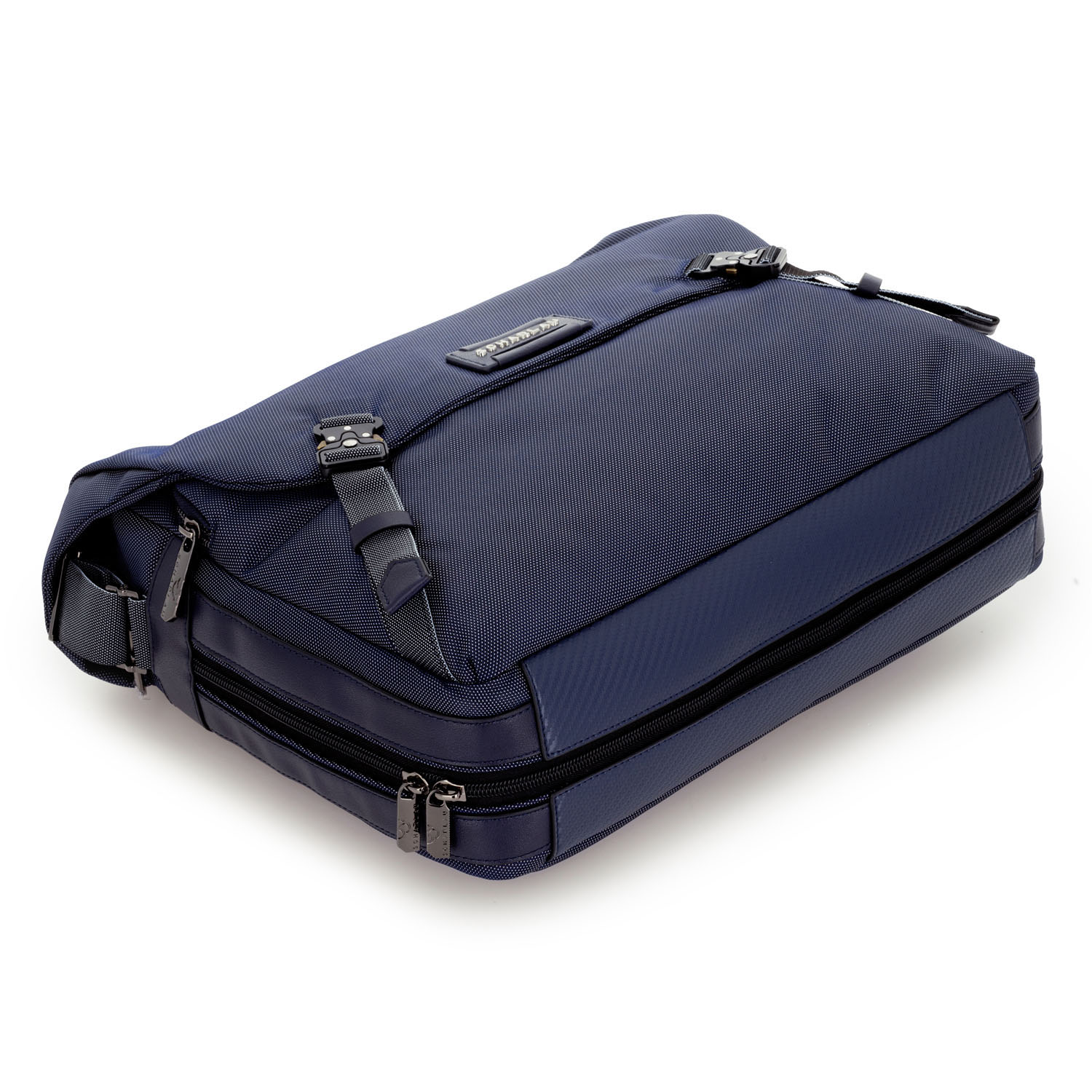SCHARLAU First Class Air Force One, Messenger Bag mit 15,6" Laptopfach Navy Blue