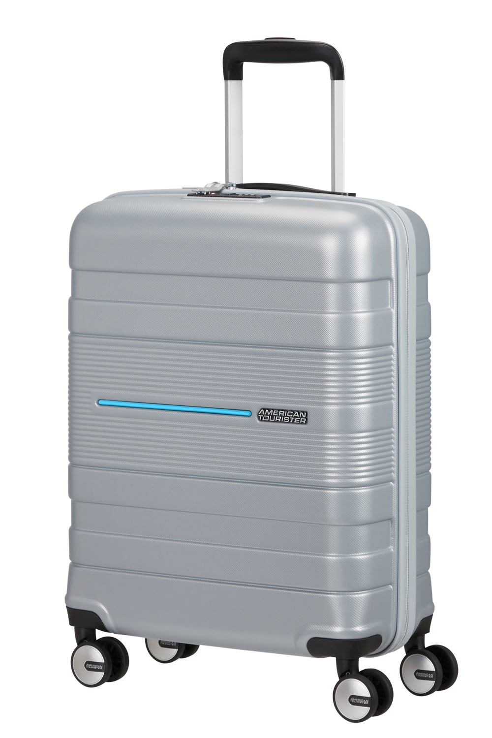 American Tourister Funstripe Trolley-Set 55/66/76cm mit 4 Rollen Silver