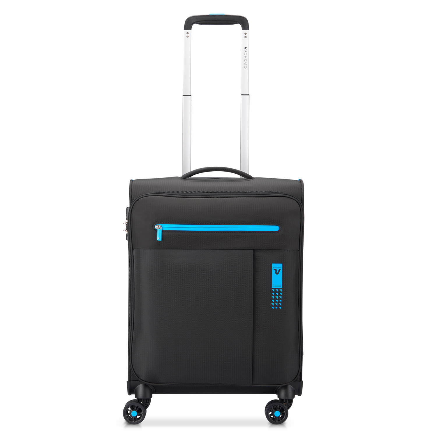 Roncato Neon Lite Cabin Trolley 4 Rollen 55cm Schwarz