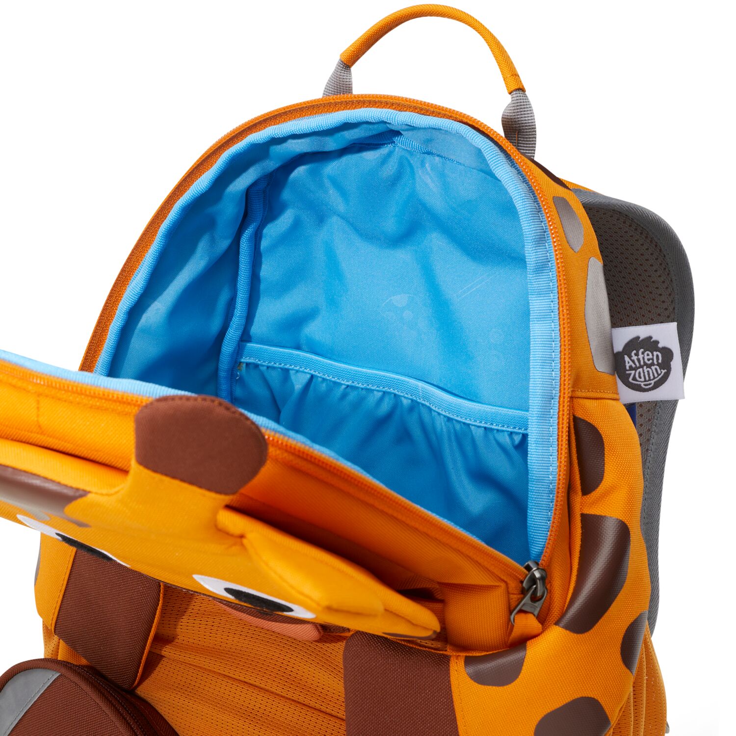 Affenzahn Großer Freund Giraffe -Kindergartenrucksack orange