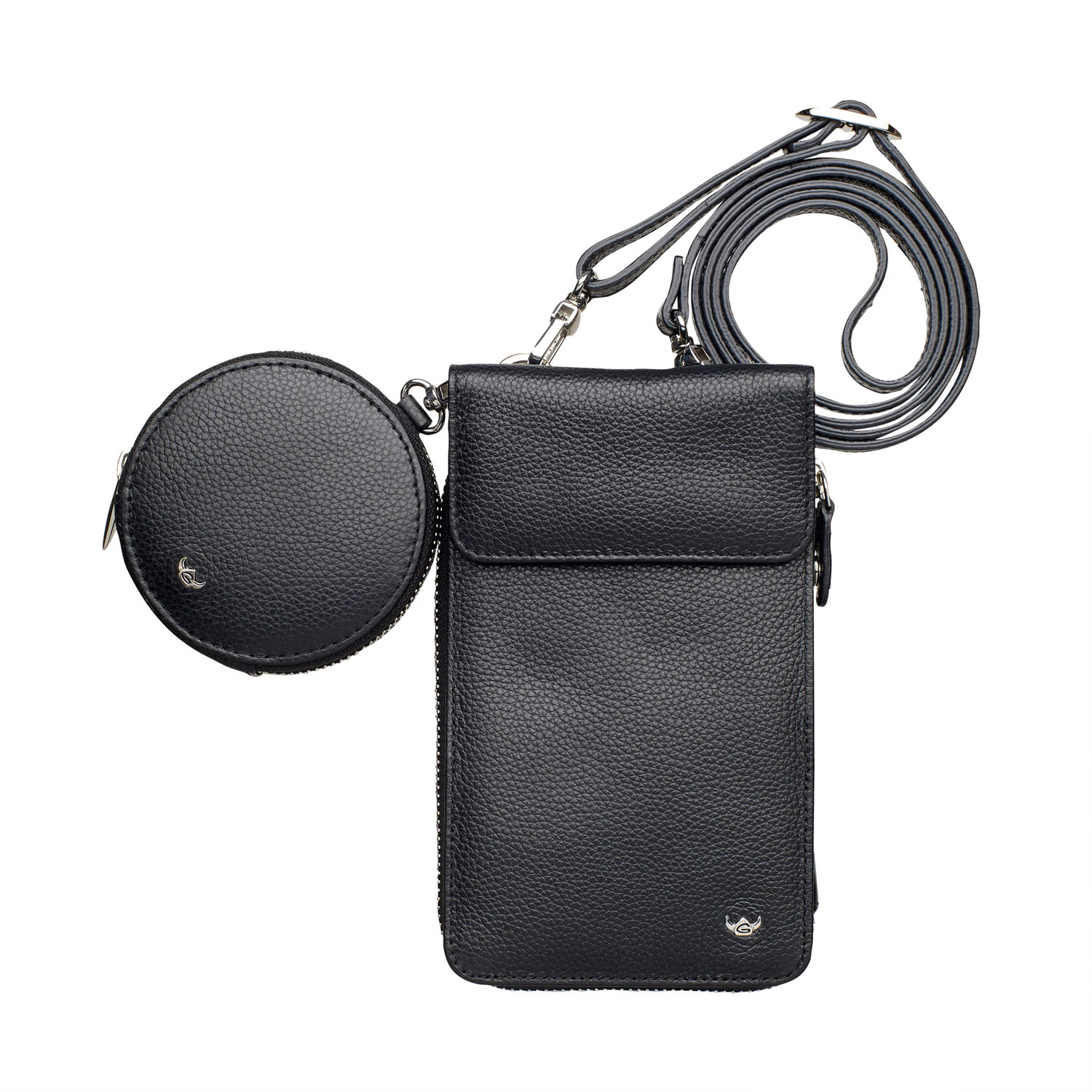 Golden Head Palma Handy-Umhängetasche RFID Protect schwarz