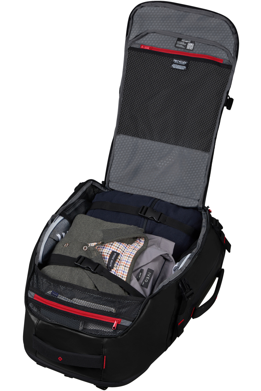 Samsonite Ecodiver Reise-Rucksack M 55L mit 17.3" Laptopfach + GRATIS HOTELGUTSCHEIN Schwarz