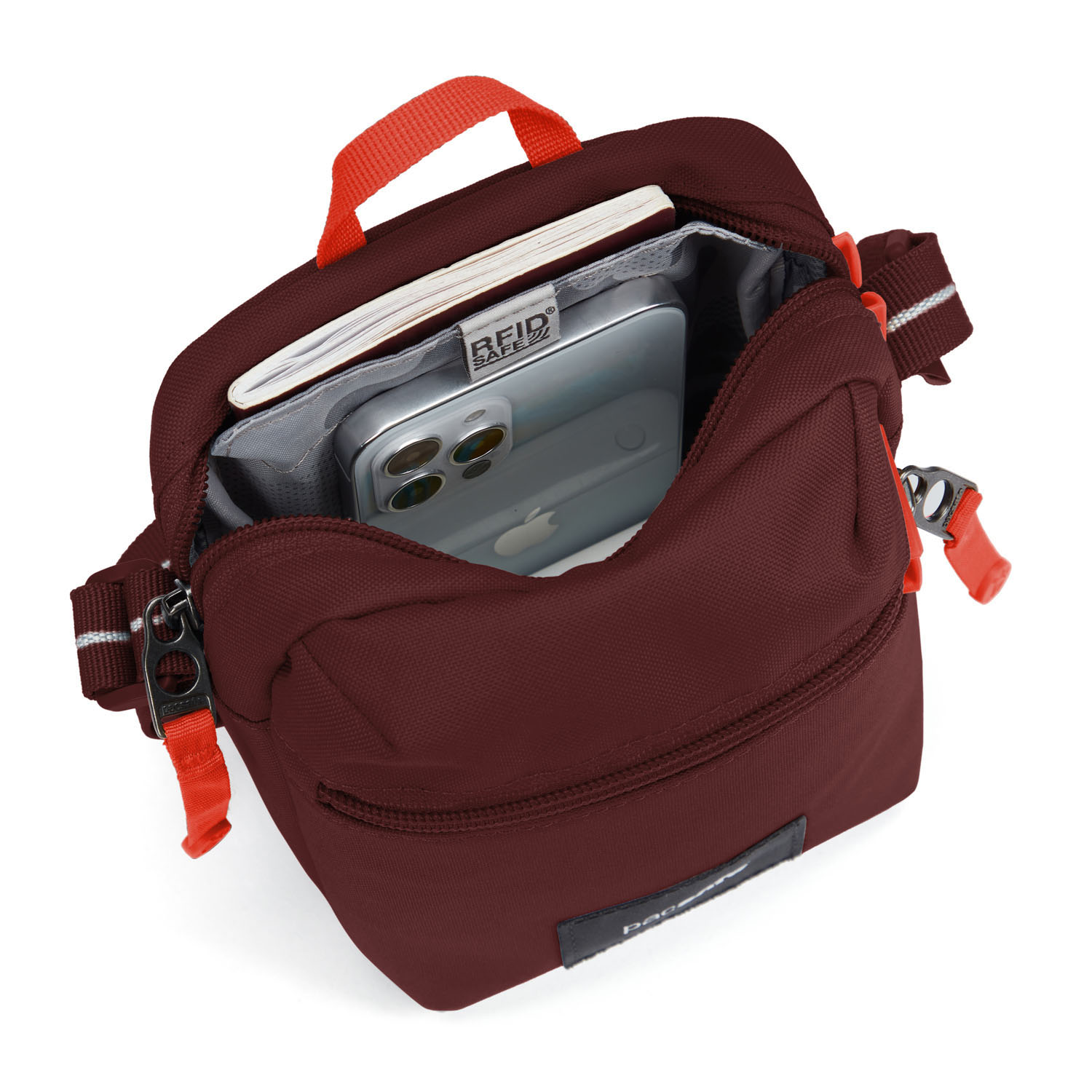 pacsafe GO Anti-Theft Micro Crossbody Garnet Red