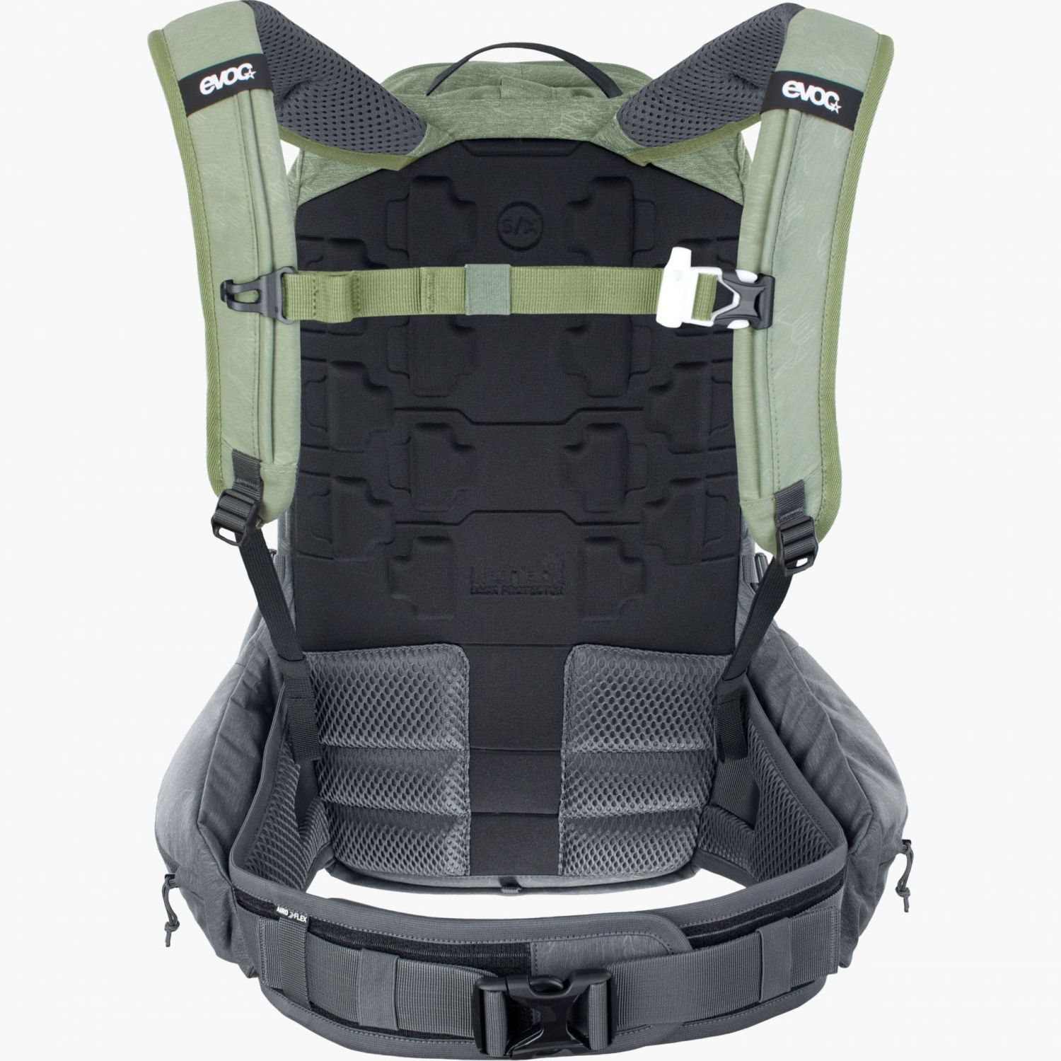 evoc Protector Backpacks Trail Pro 16 S/M Light Olive - Carbon Grey evoc Protector Backpacks Trail Pro 16 S/M Light Olive - Carbon Grey