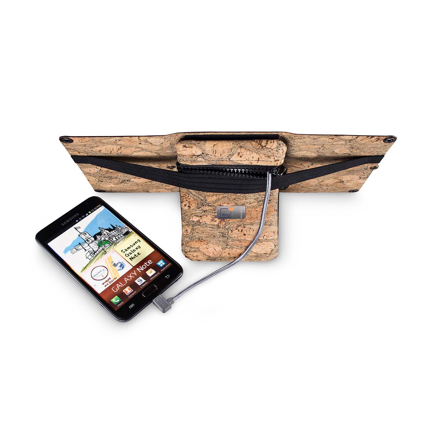 Sonnenrepublik USB-Solarladegeräte Wing6 eBag Kork Sonnenrepublik USB-Solarladegeräte Wing6 eBag Kork