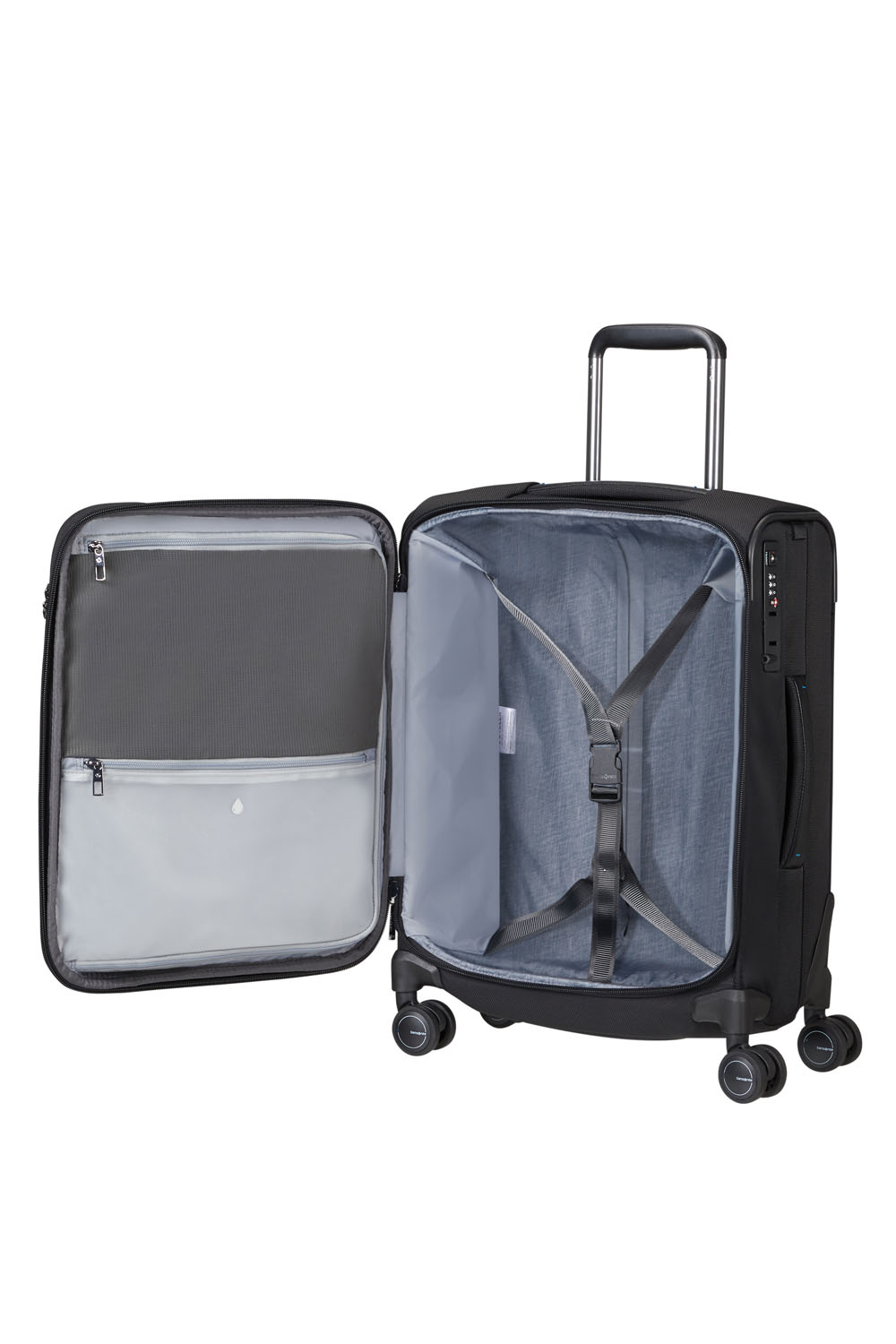 Samsonite Spectrolite 3.0 TRVL Trolley mit 4 Rollen 55cm + GRATIS HOTELGUTSCHEIN Black