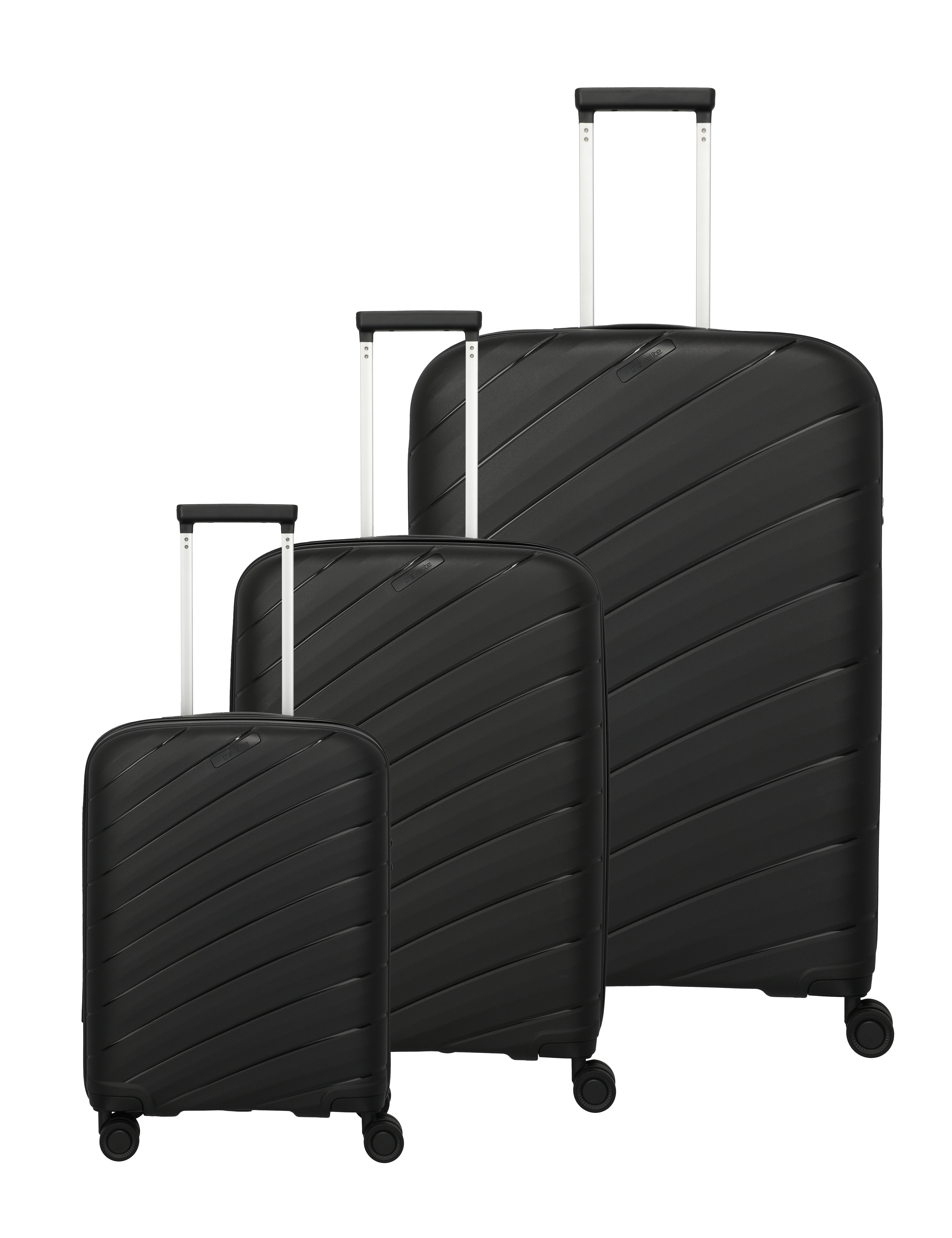 Travelite Burano Trolleyset 4w L/M/S black