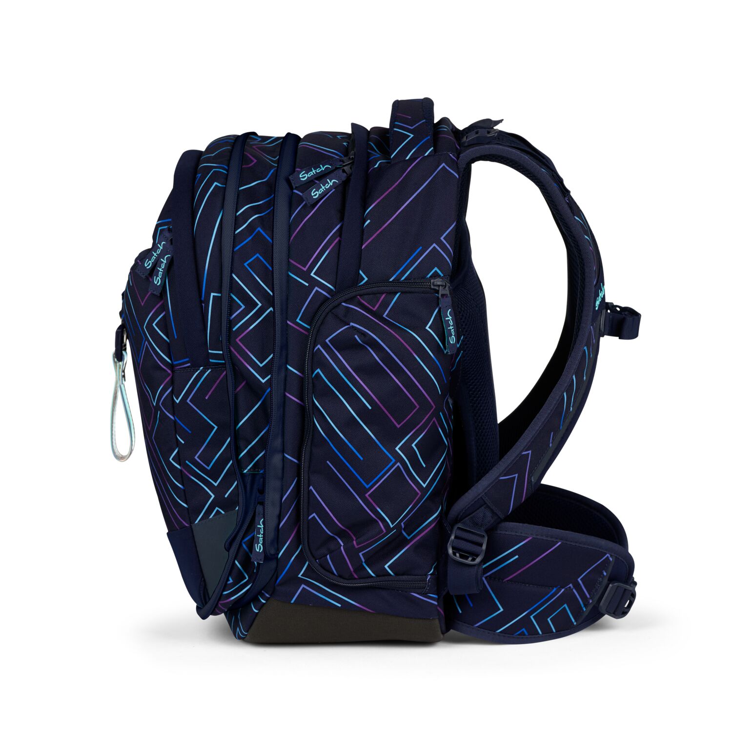 satch match Schulrucksack Purple Laser