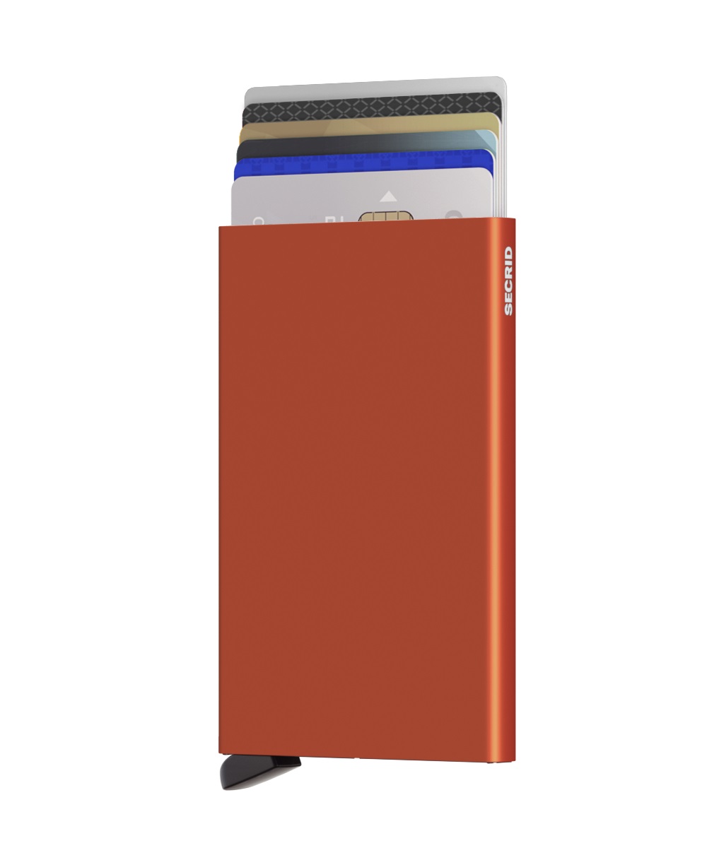 Secrid Cardprotector aus Aluminium C-Orange