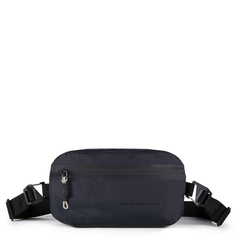 Piquadro PQ-Modular Gürteltasche aus rezykliertem antiviralen Stoff Schwarz Piquadro PQ-Modular Gürteltasche aus rezykliertem antiviralen Stoff Schwarz