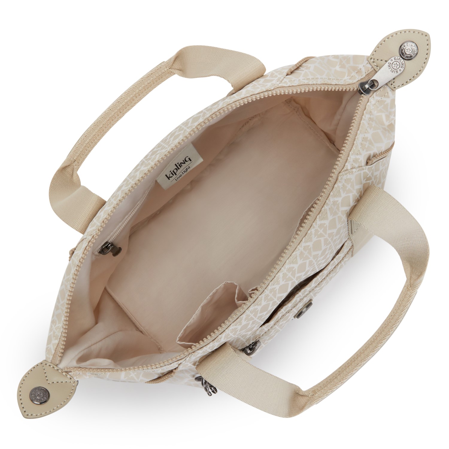 Kipling Art Mini Handtasche Signature Beige