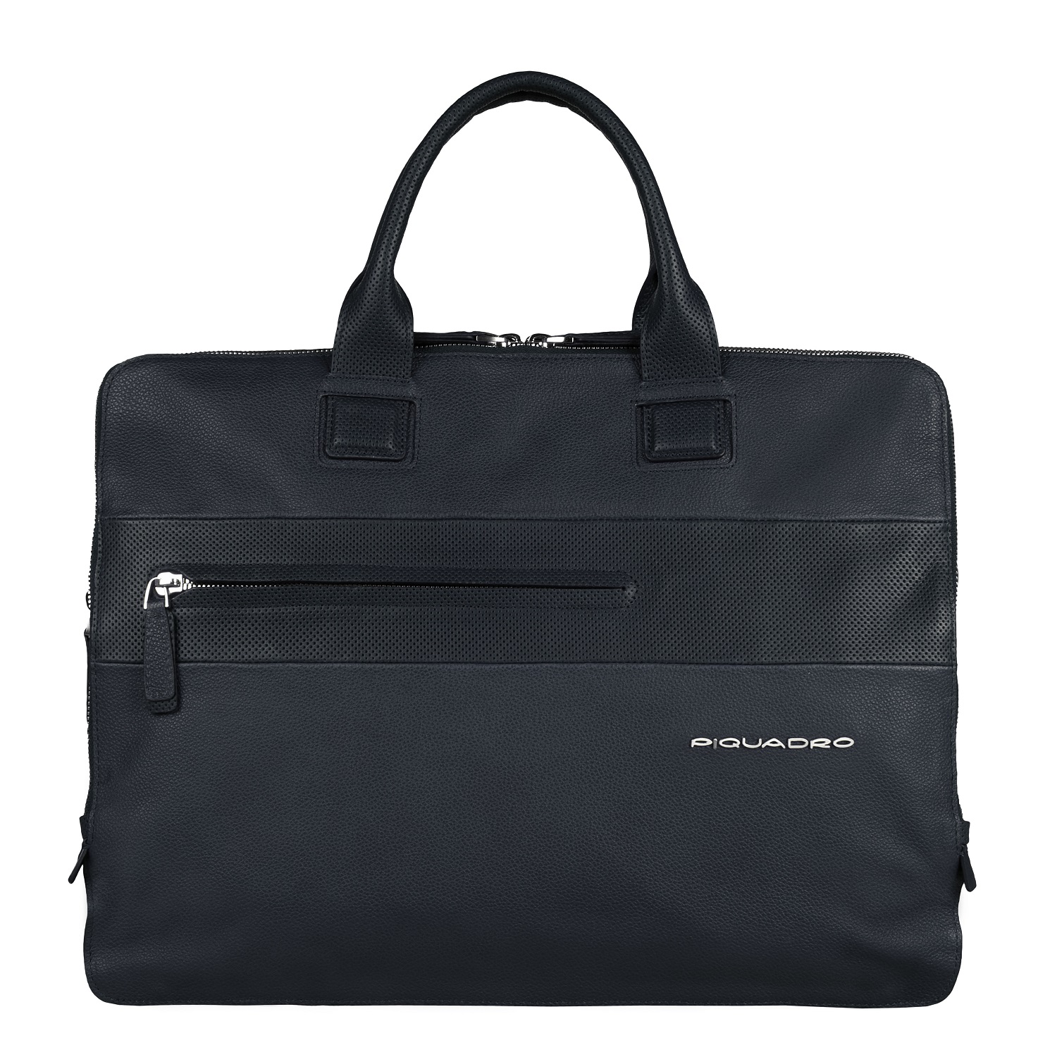 Piquadro Laszlo Doppelgriff-Laptoptasche mit drei Einsteckfächern Piquadro Laszlo Doppelgriff-Laptoptasche mit drei Einsteckfächern