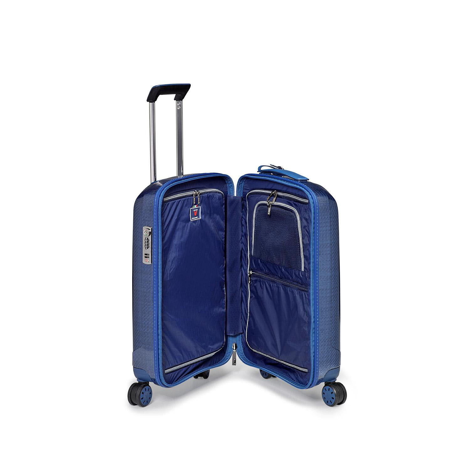 Roncato WE ARE GLAM Cabin Trolley S 4R Blau Roncato WE ARE GLAM Cabin Trolley S 4R Blau