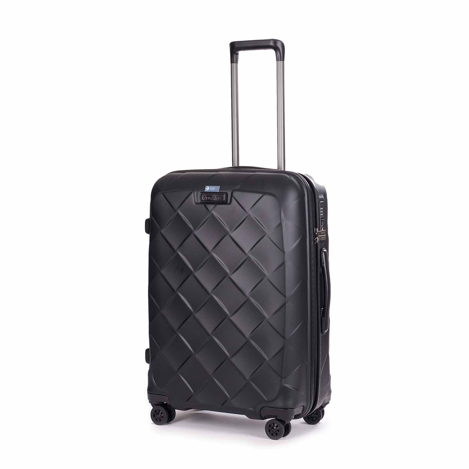 Stratic Leather & More Trolley M, 4 Rollen Matt Black