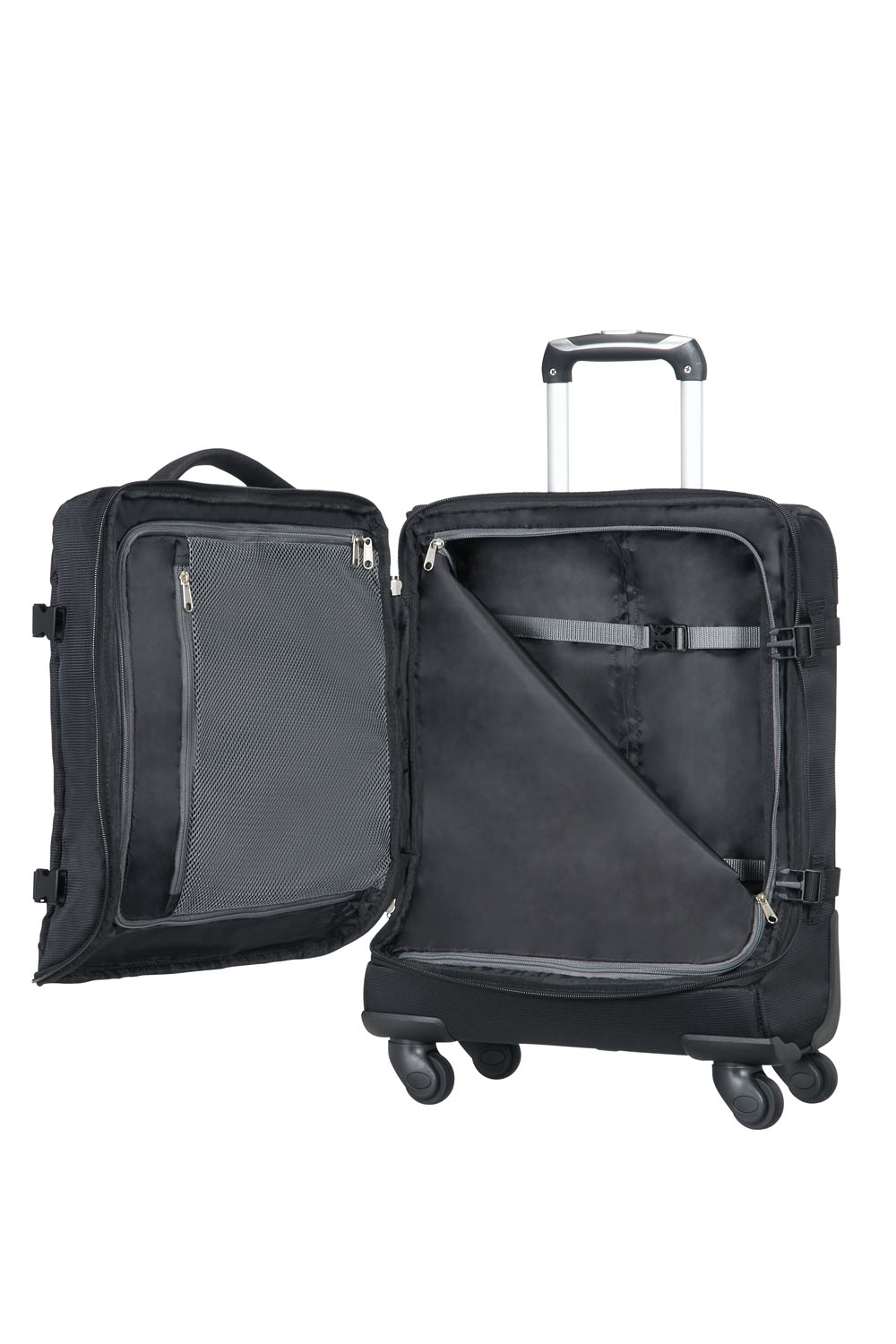 American Tourister Road Quest Trolley mit 4 Rollen 55cm Solid Black