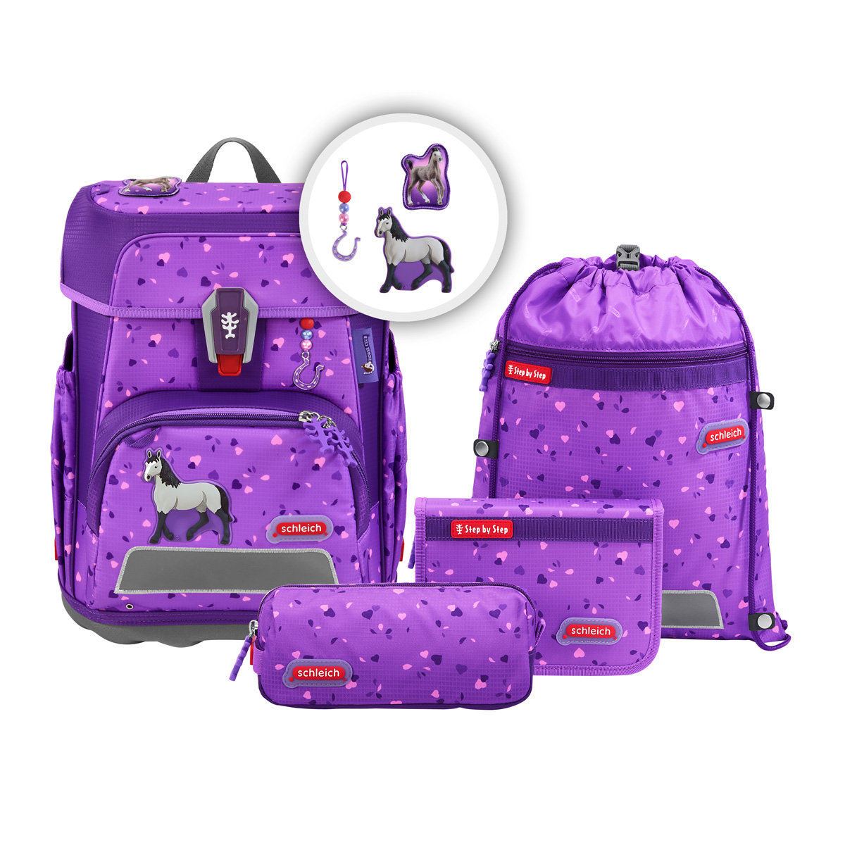 Step by Step schleich® Cloud Schulranzen 5-teiliges Set, Kollektion 2026