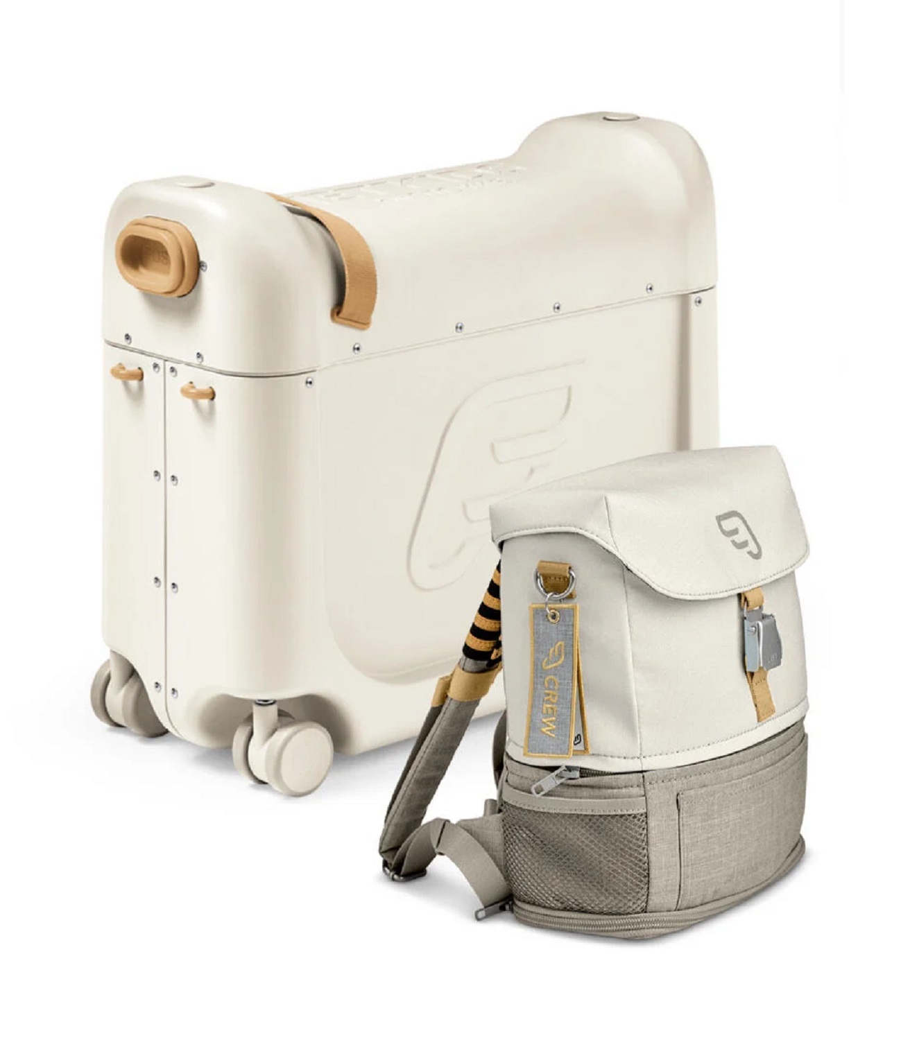 JetKids™ by Stokke® BedBox™ + Crew BackPack™-Reiseset White / White