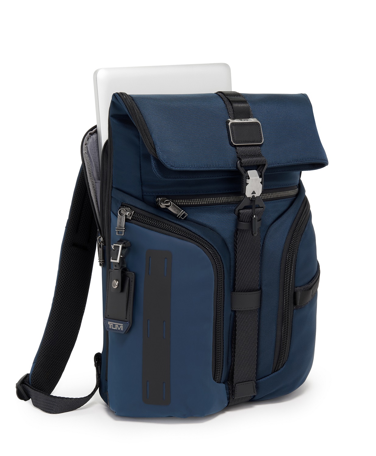 Tumi Alpha Bravo Logistics Rucksack mit Klappdeckel Navy