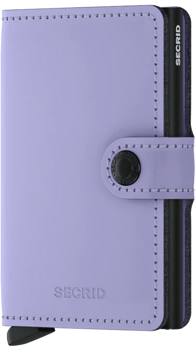 Secrid Miniwallet Matte MM-Lilac-Black Secrid Miniwallet Matte MM-Lilac-Black