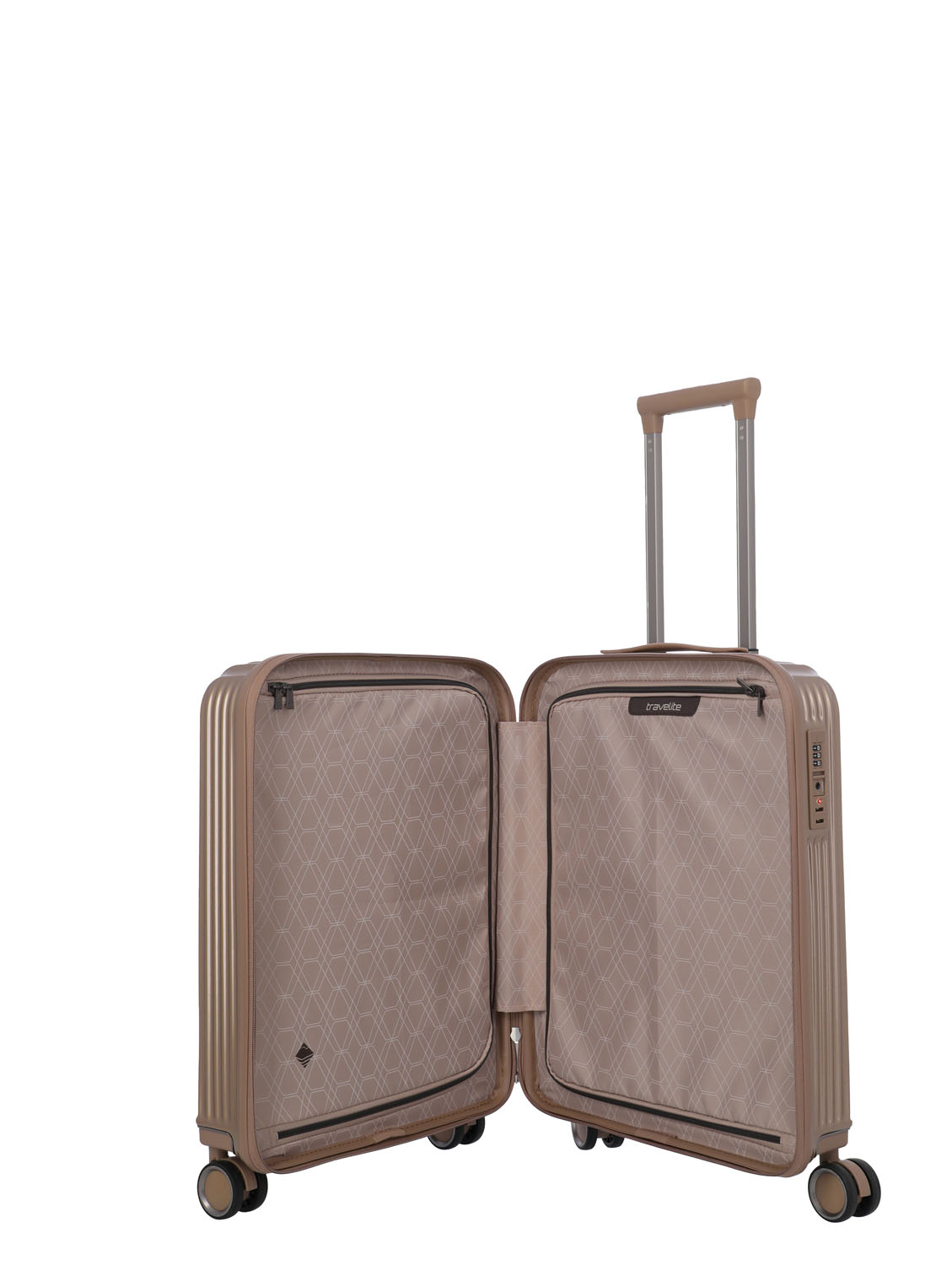 Travelite Paros Trolley S 4-Rollen Cappuccino Travelite Paros Trolley S 4-Rollen Cappuccino