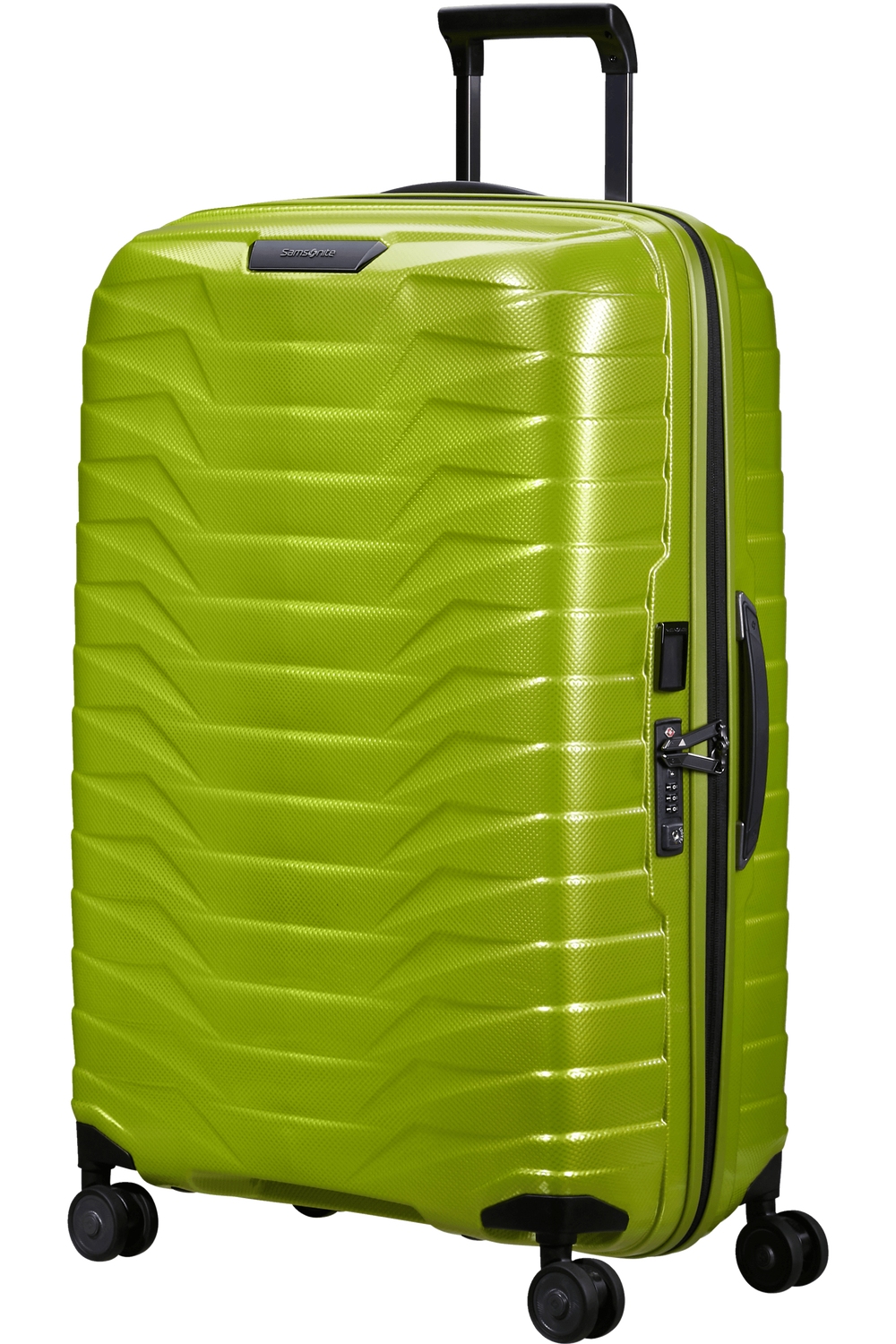 Samsonite Proxis Trolley mit 4 Rollen 75cm + GRATIS HOTELGUTSCHEIN Lime