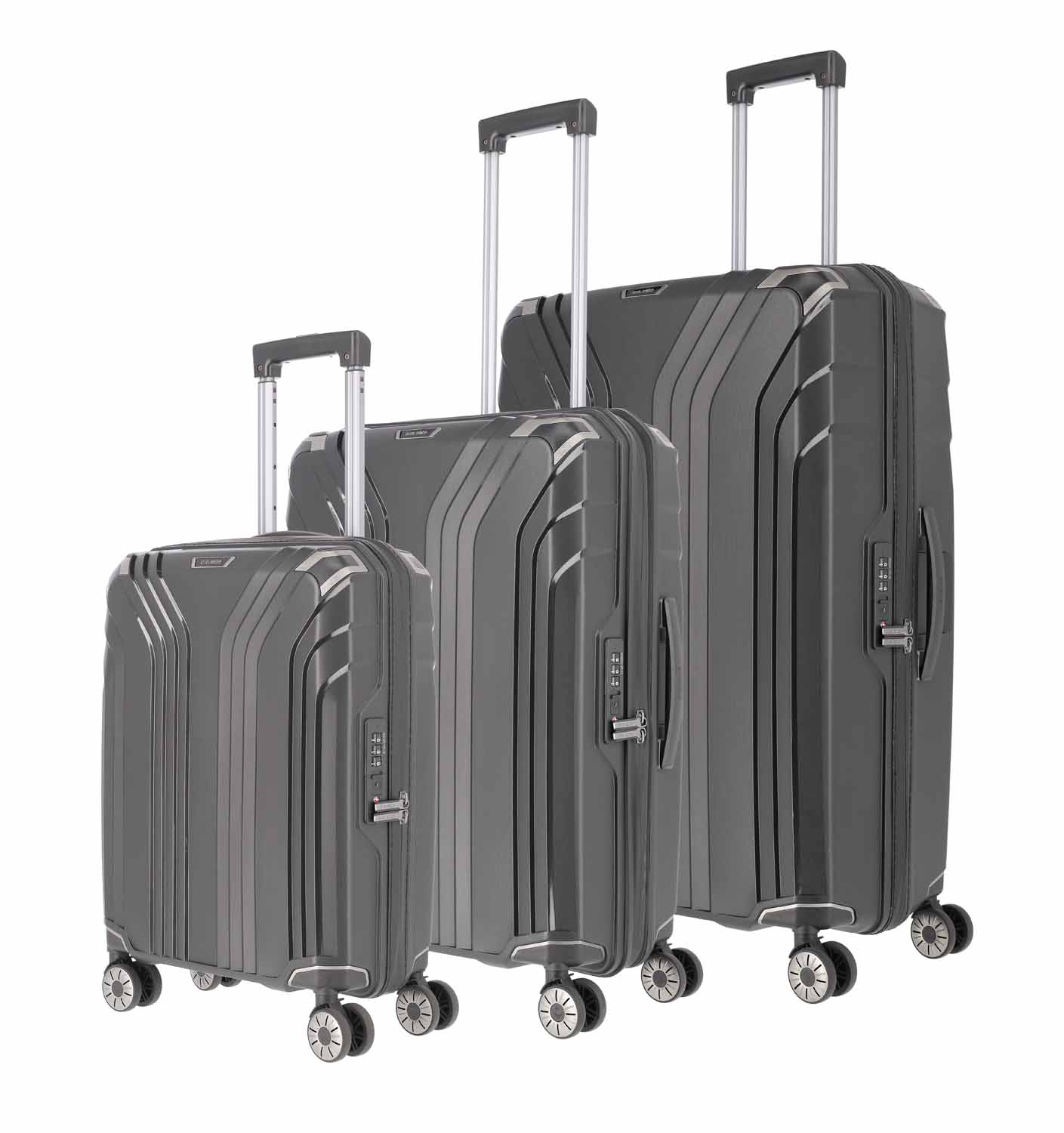 Travelite Elvaa Trolley-Set 4w, L/M/S Schwarz Travelite Elvaa Trolley-Set 4w, L/M/S Schwarz