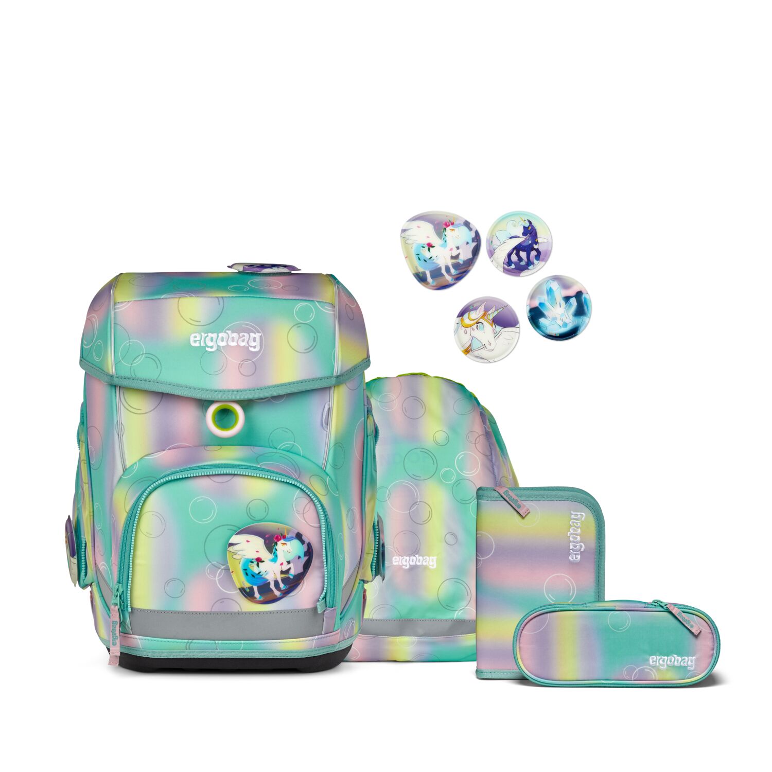 ergobag cubo REFLEX GLOW 5-teiliges Schulrucksack-Set 2025 ZauBärwelt ergobag cubo REFLEX GLOW 5-teiliges Schulrucksack-Set 2025 ZauBärwelt