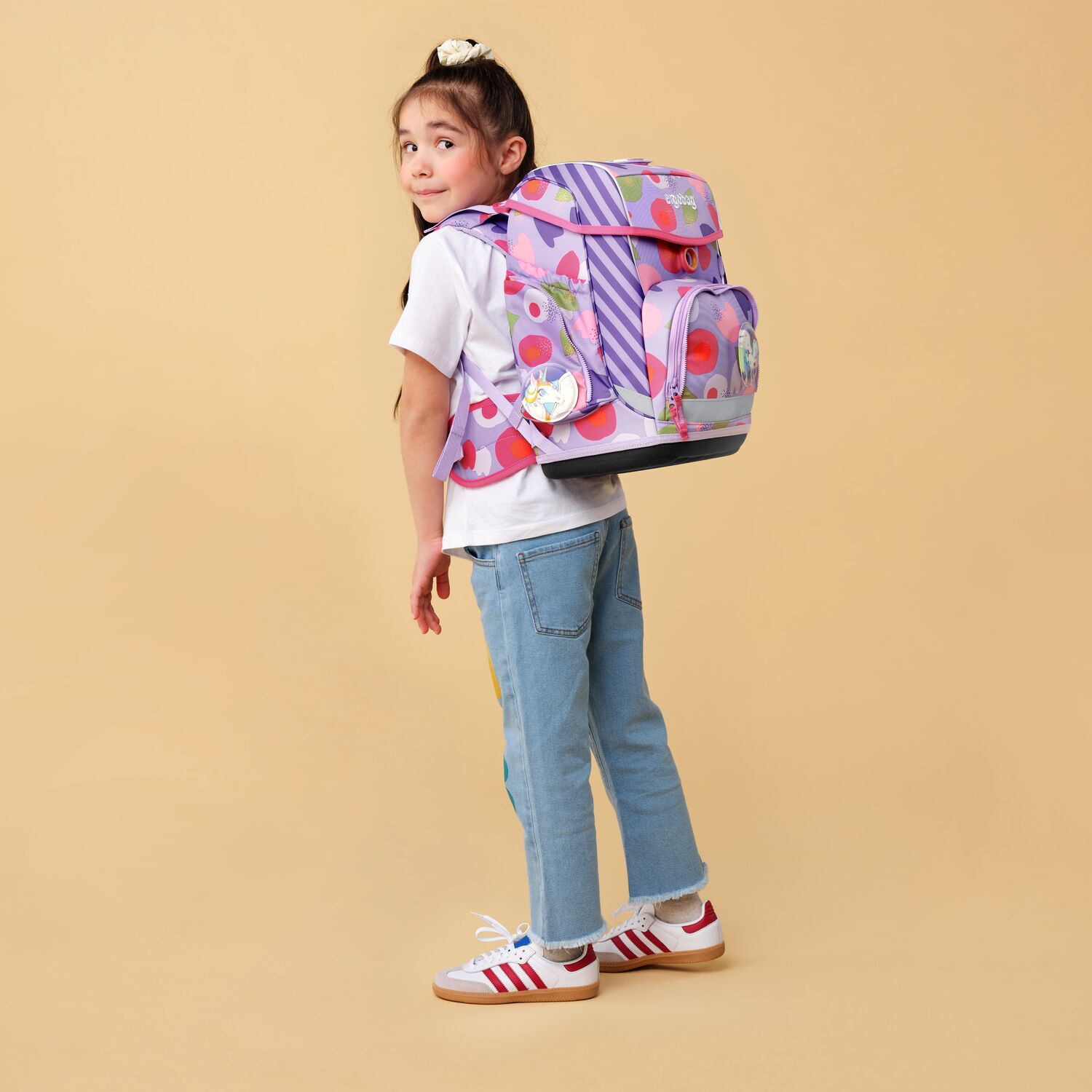 ergobag cubo 5-teiliges Schulrucksack-Set 2025 BlütenzauBär