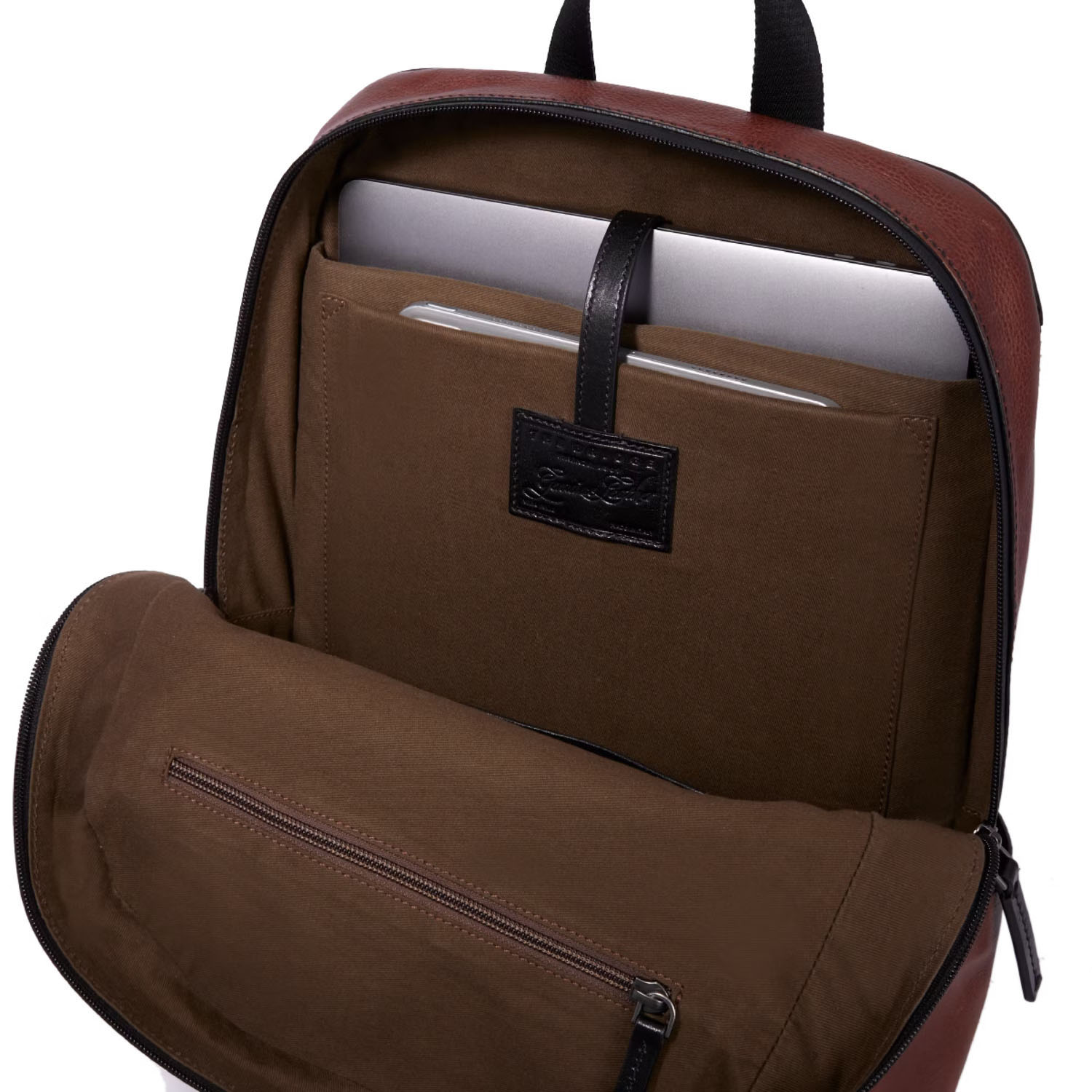 The Bridge Damiano Leder-Rucksack -063413EX Braun/Ruthenium Dunkel